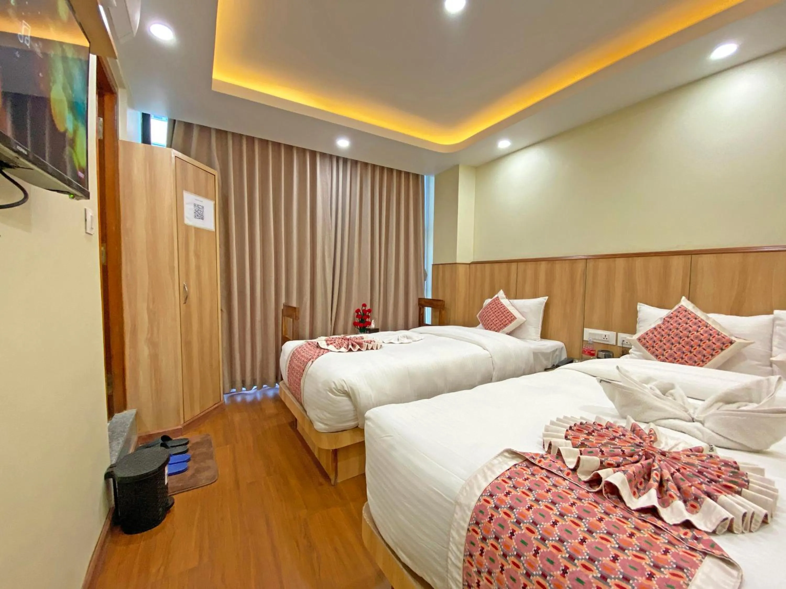 Bed in Hotel Lumbini Airport