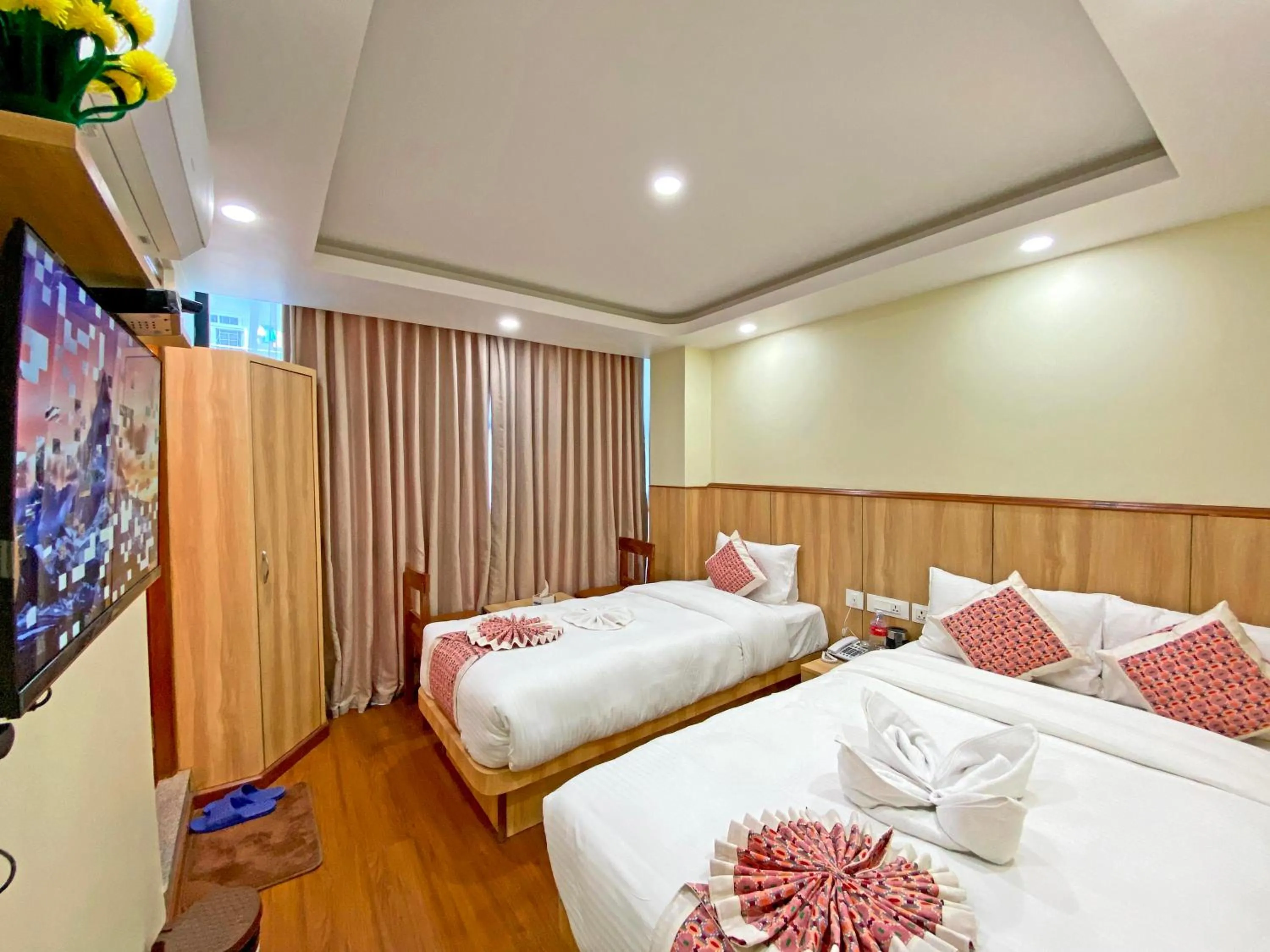 Bed in Hotel Lumbini Airport