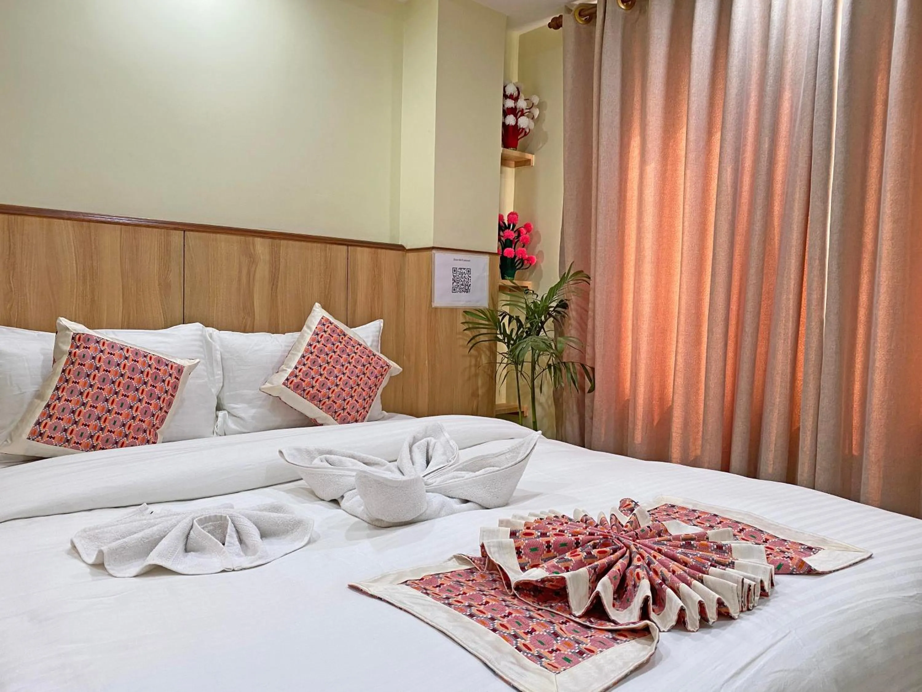 Bed in Hotel Lumbini Airport