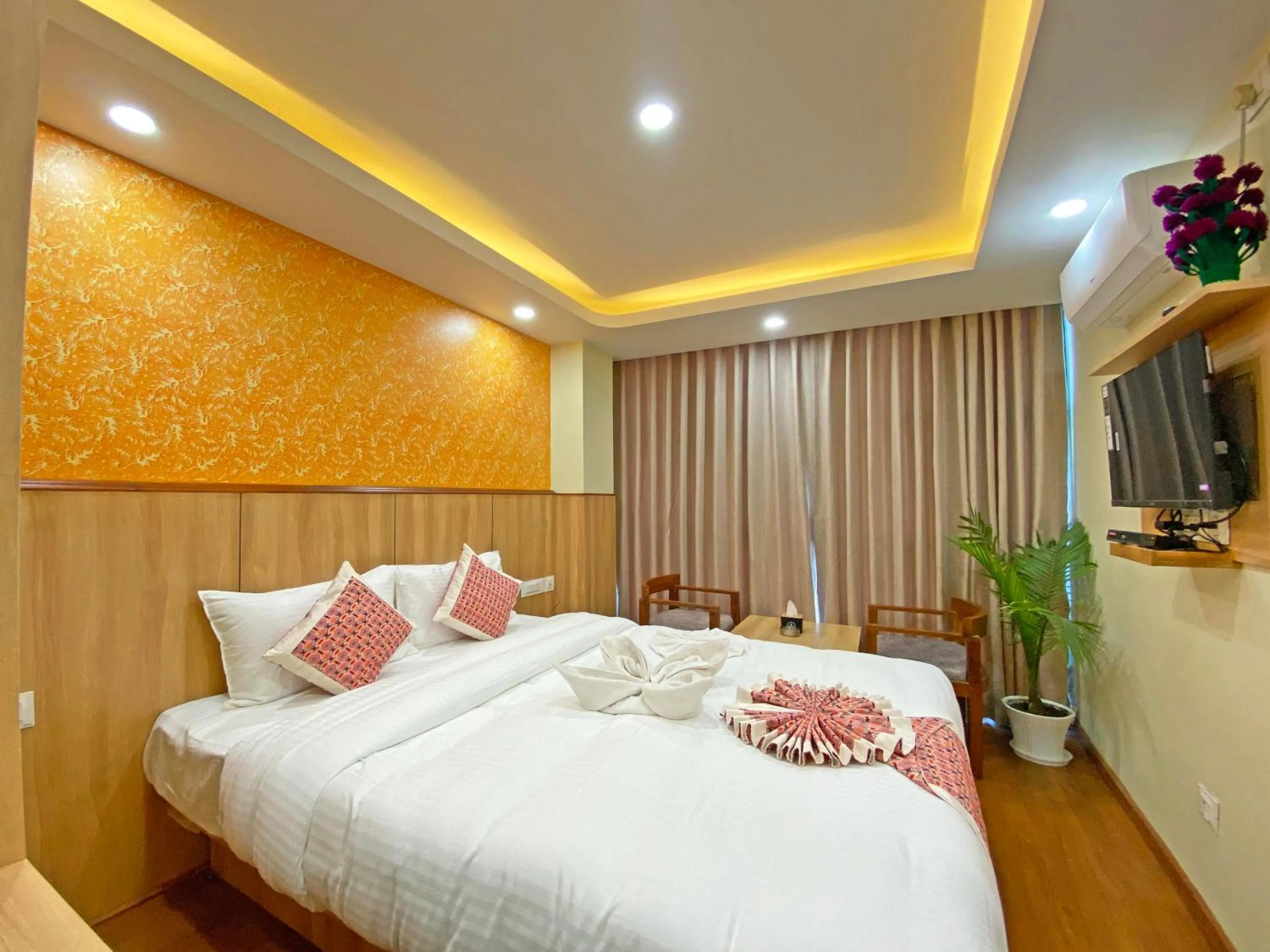 Bed in Hotel Lumbini Airport