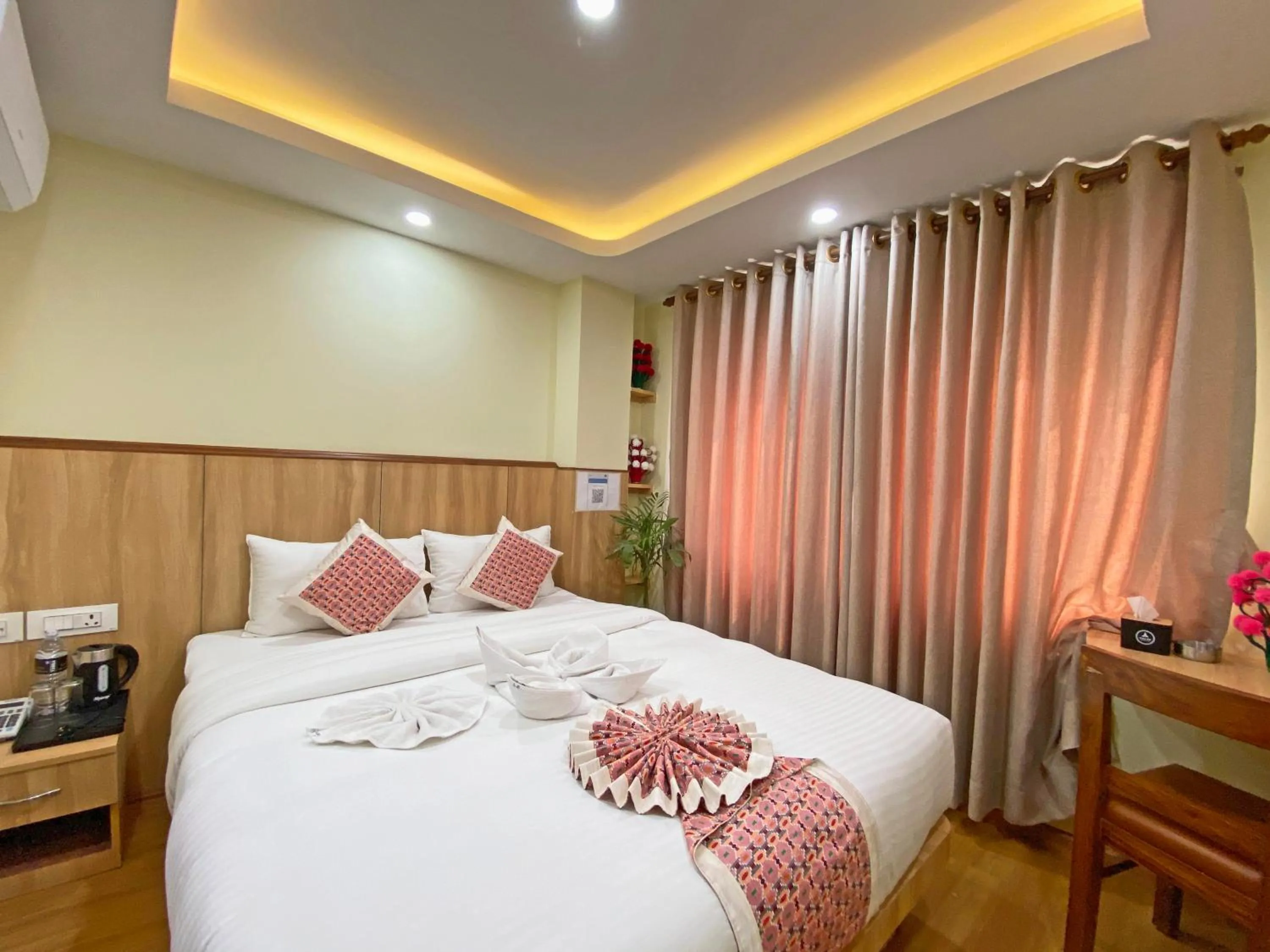 Bed in Hotel Lumbini Airport