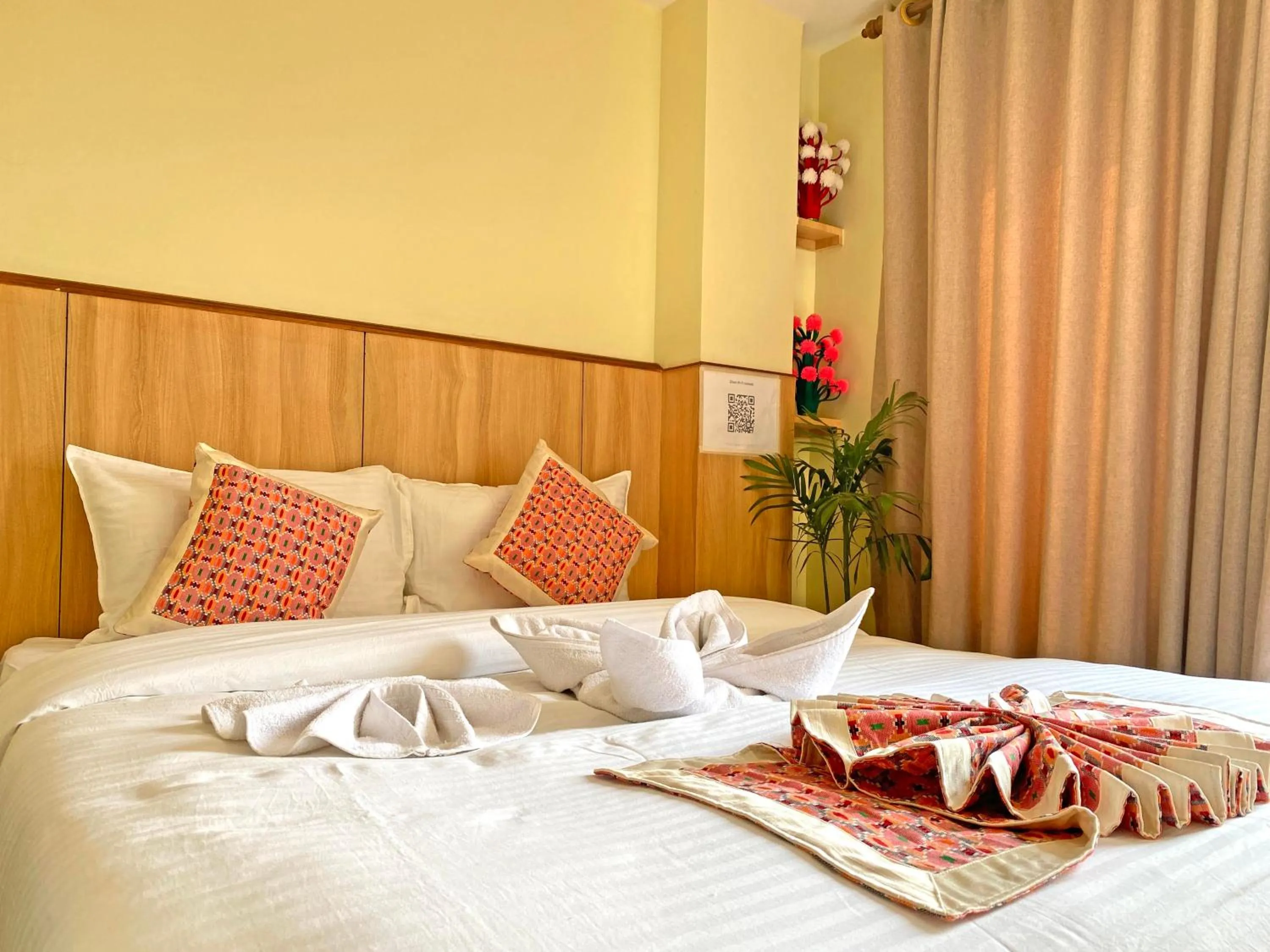 Bed in Hotel Lumbini Airport