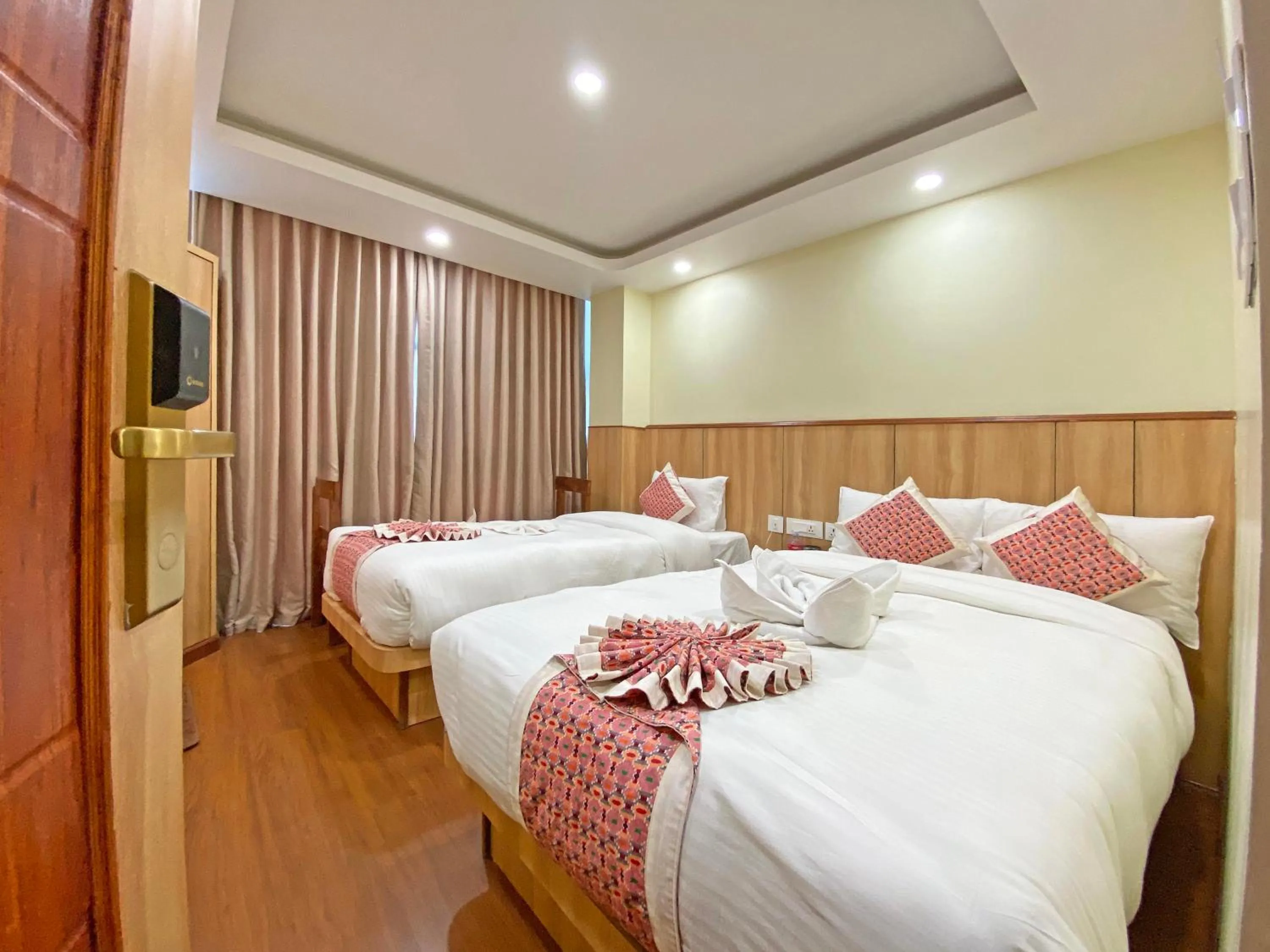 Bed in Hotel Lumbini Airport