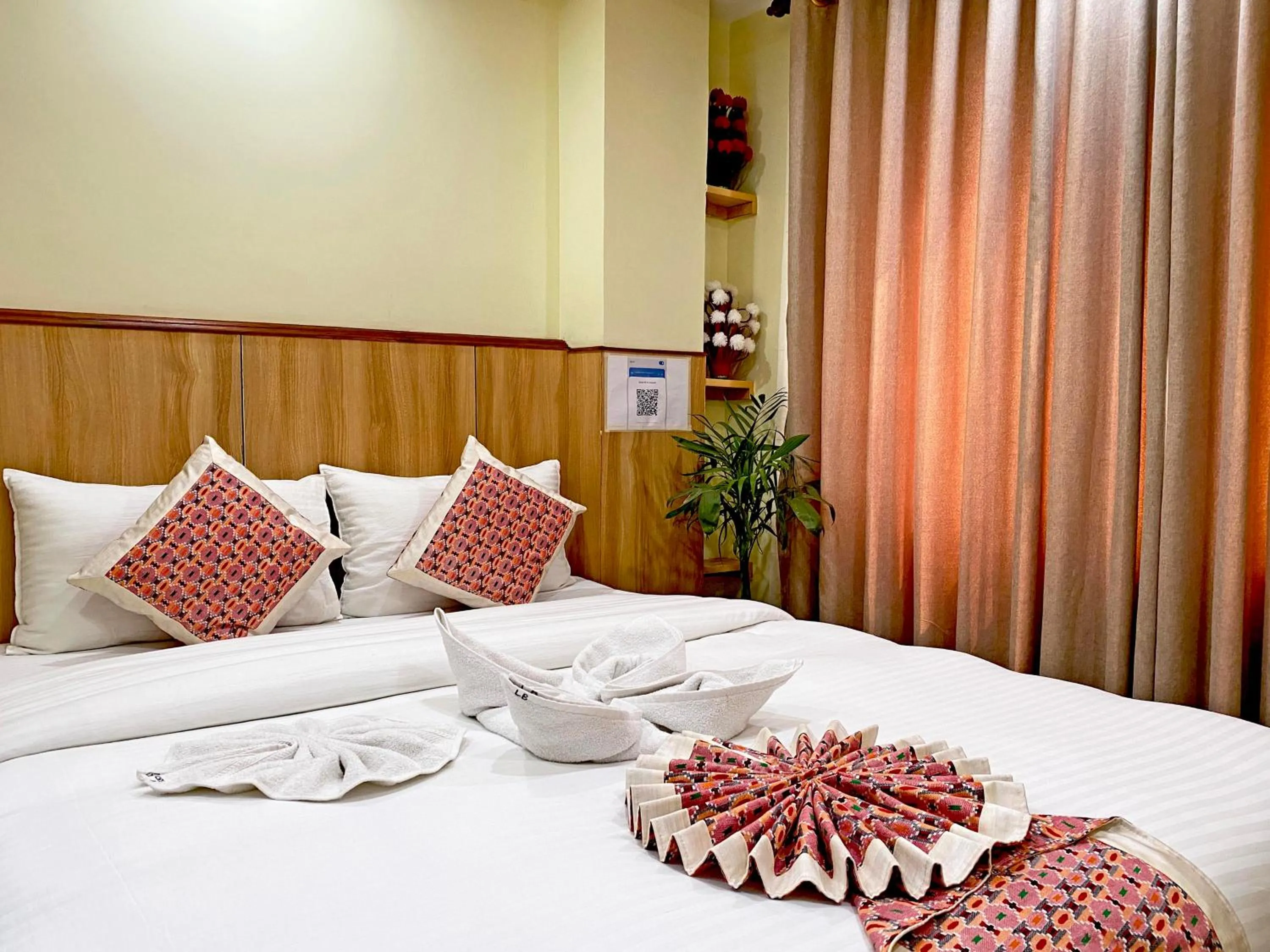 Bed in Hotel Lumbini Airport