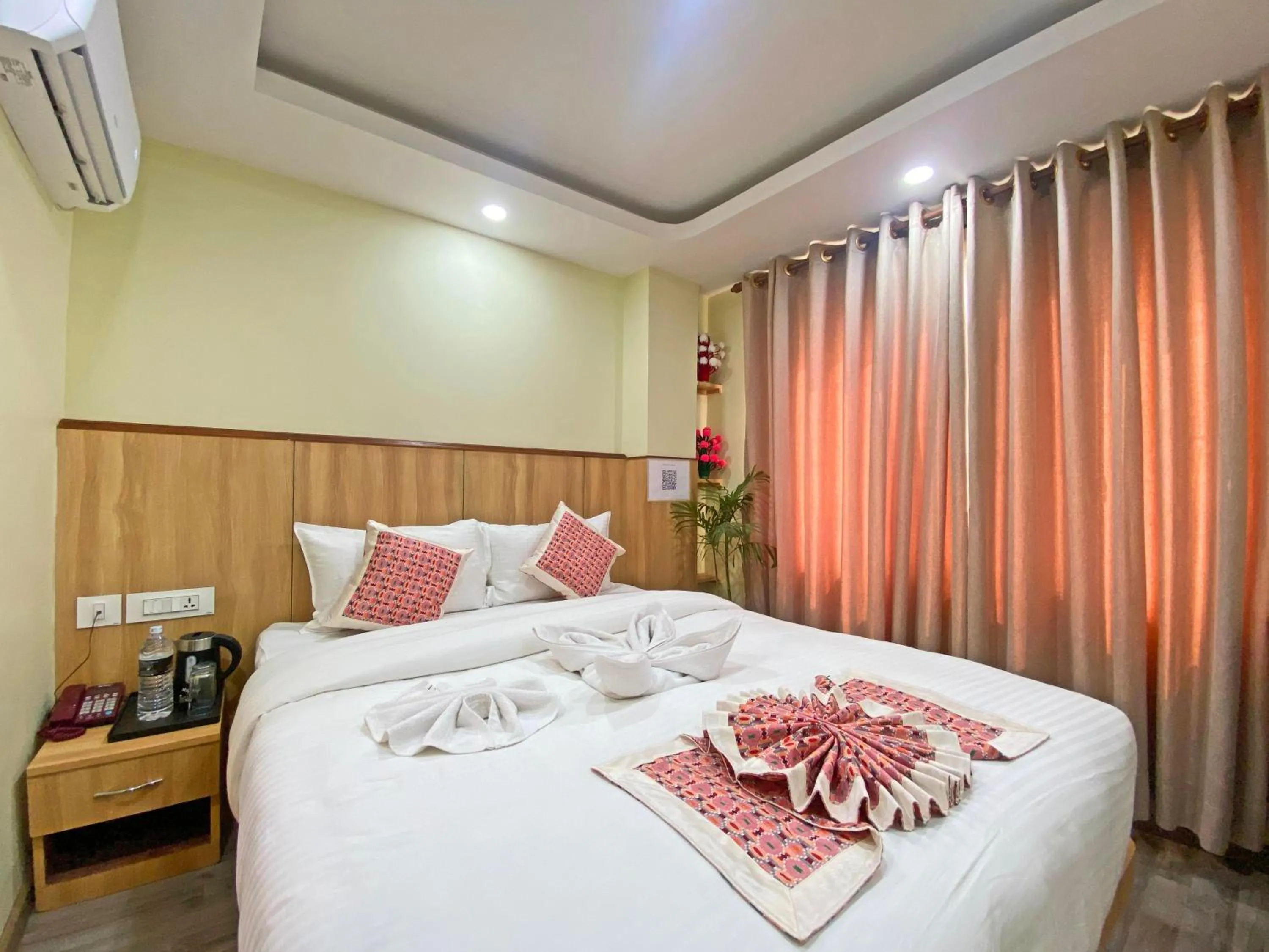 Bed in Hotel Lumbini Airport