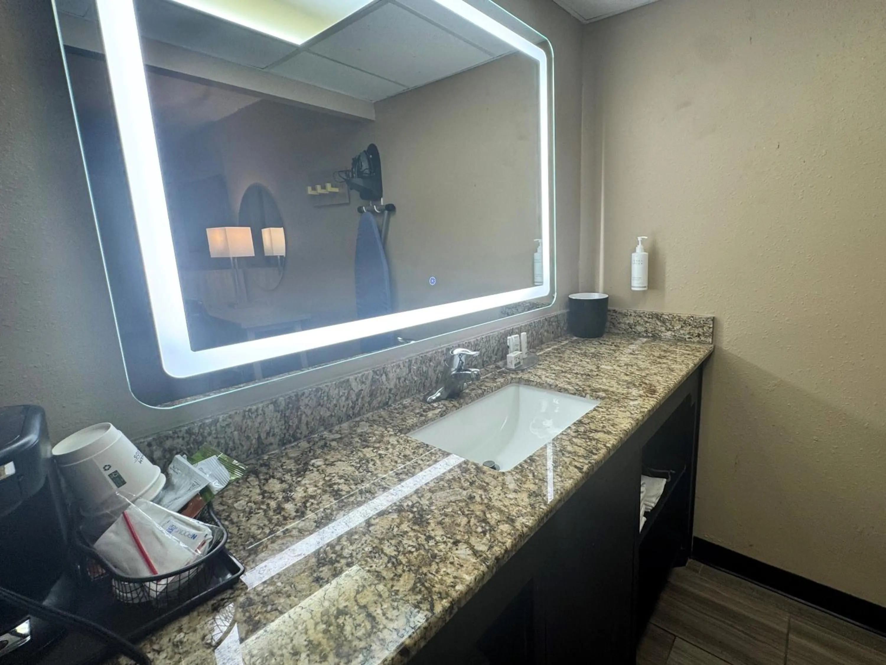 Bathroom in Super 8 by Wyndham Corpus Christi Airport