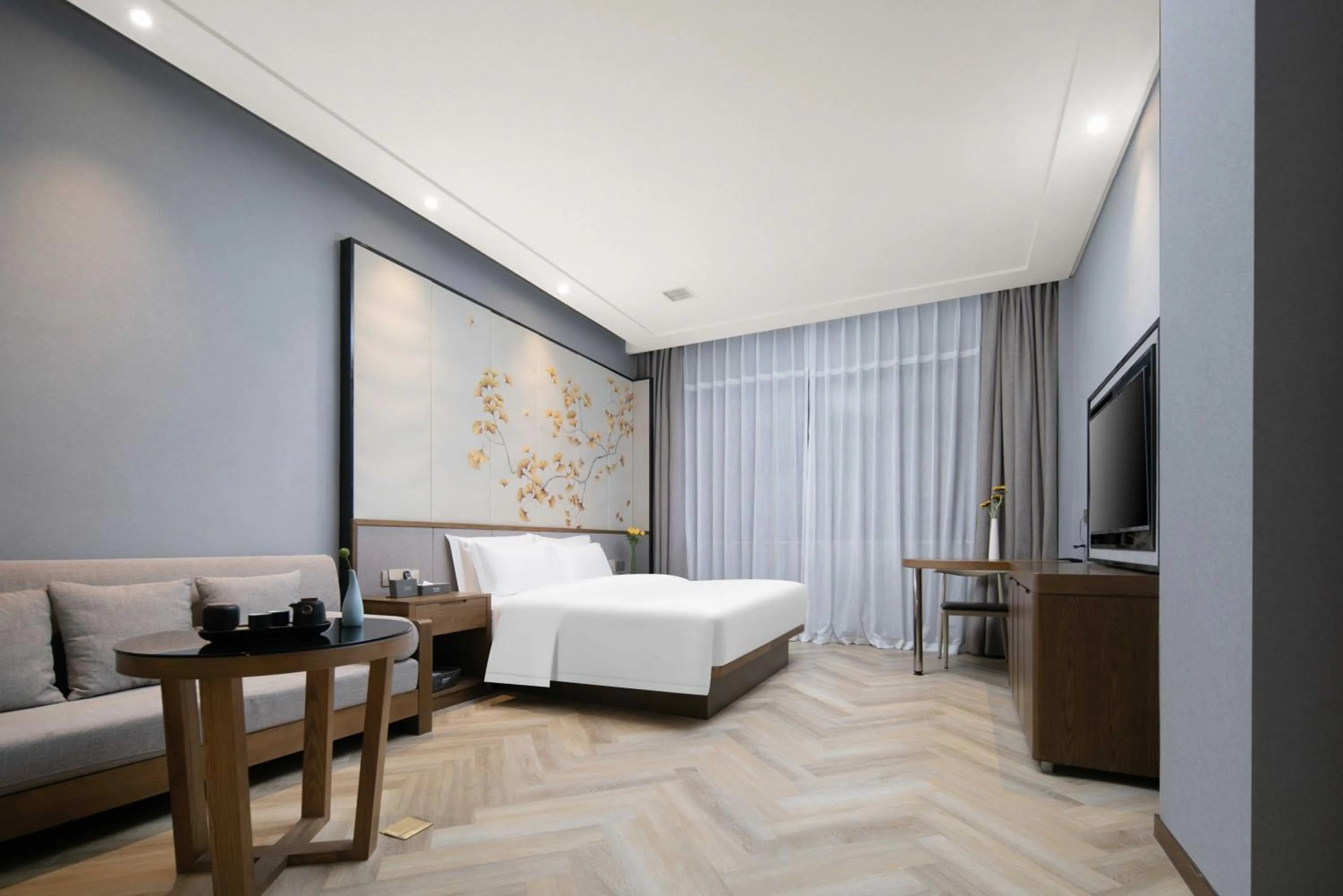 Bed in Ramada by Wyndham Wuhan Wangjiawan