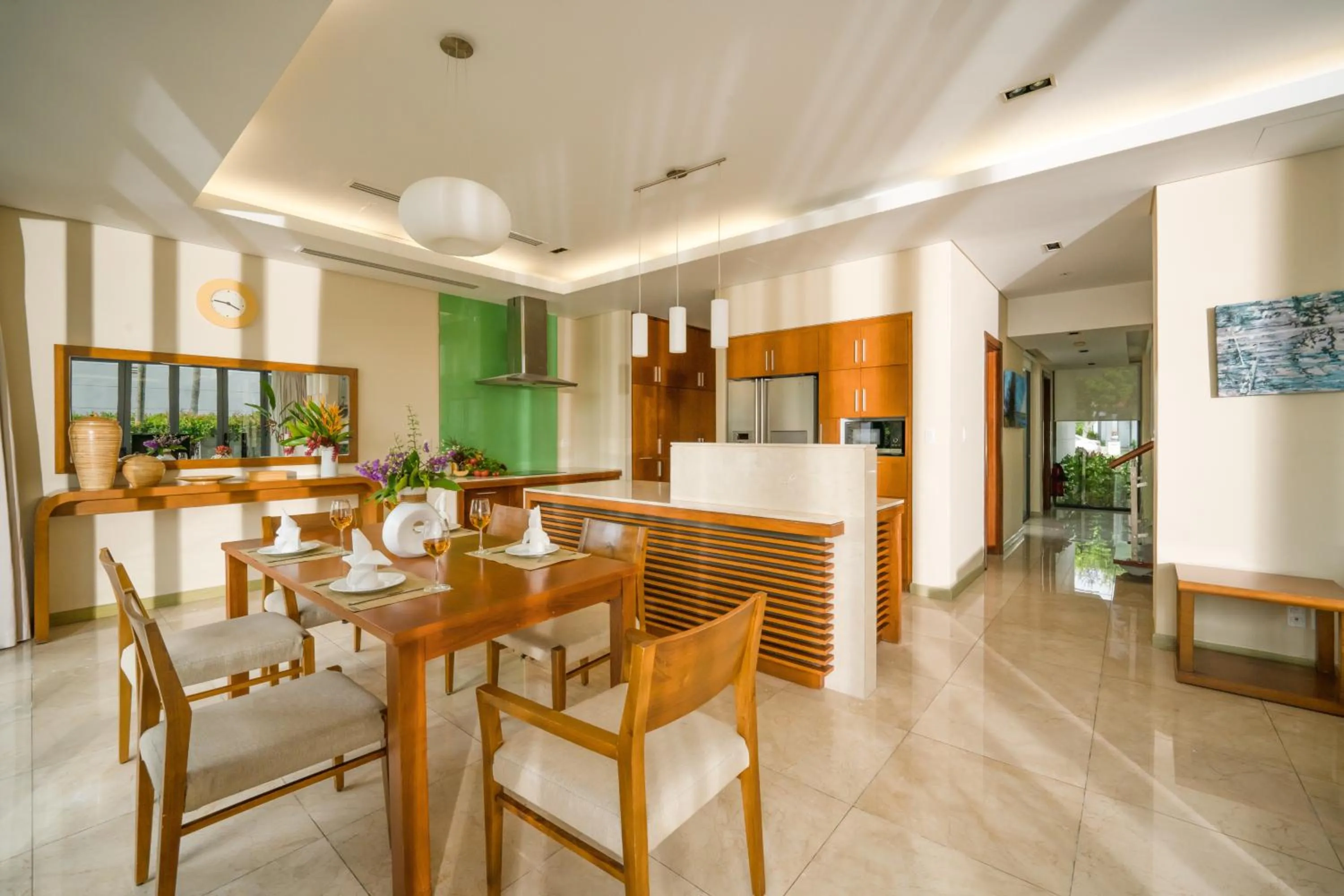 Kitchen or kitchenette in Ocean Beach Resort Da Nang