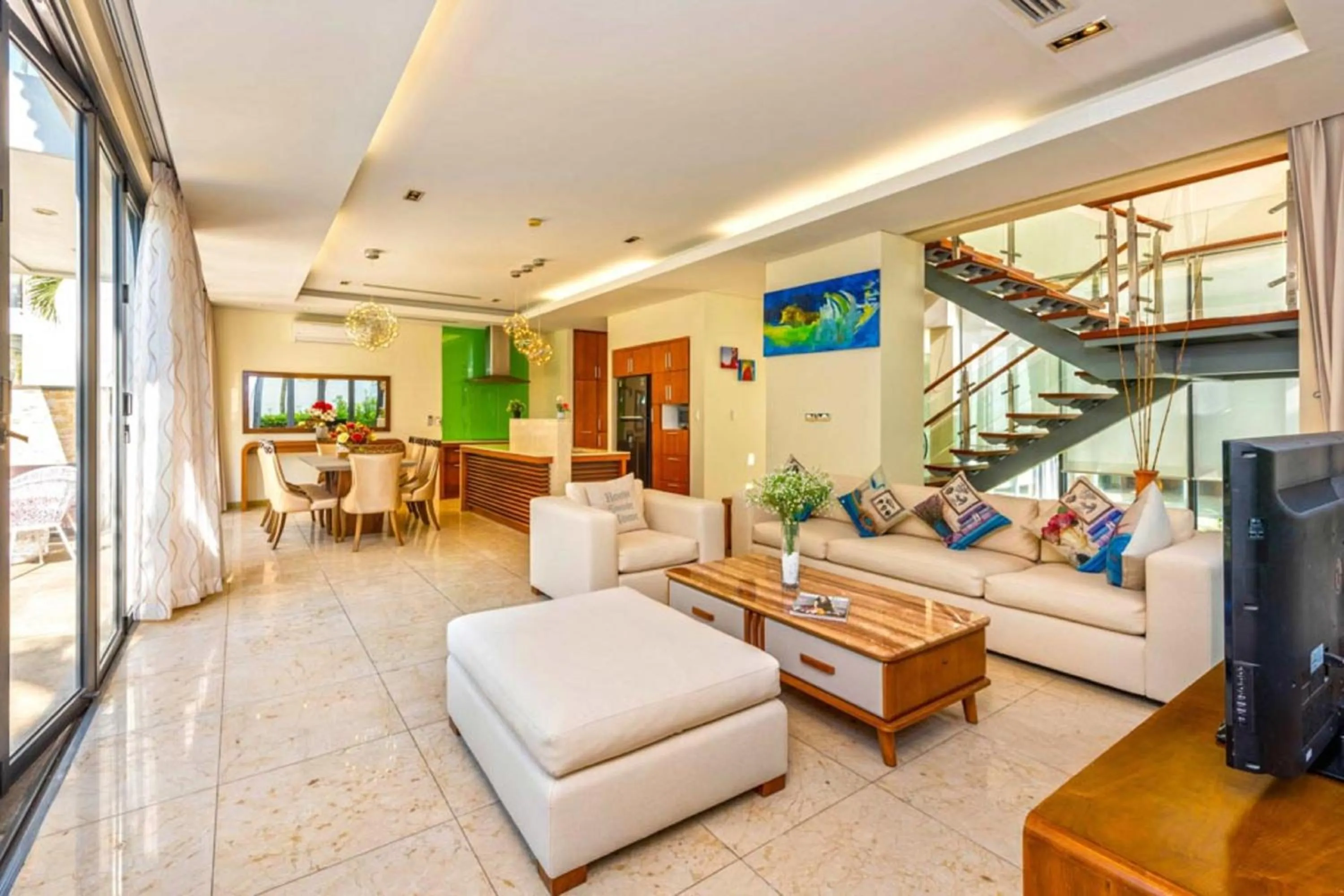 Communal lounge/ TV room in Ocean Beach Resort Da Nang