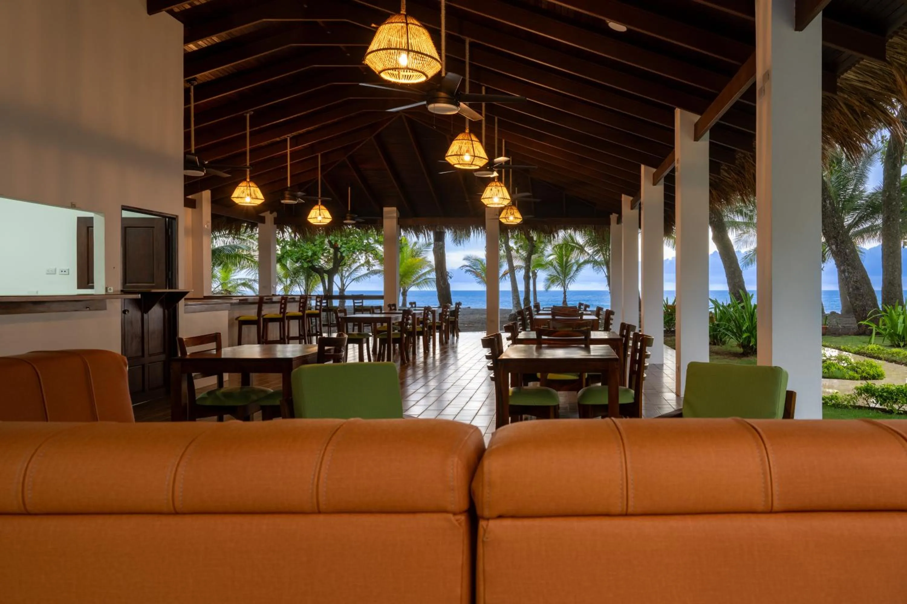 Seating area in Fuego del Sol Beachfront Hotel