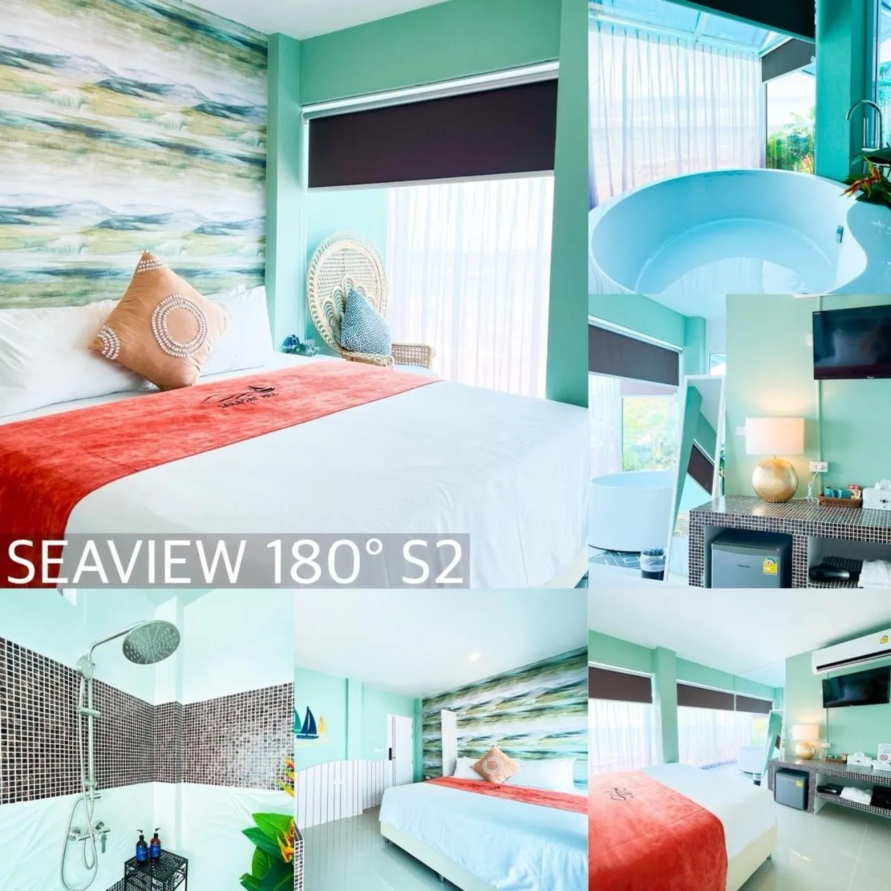 Photo of the whole room, Bed in Baan Sailboat Beach Kohlarn