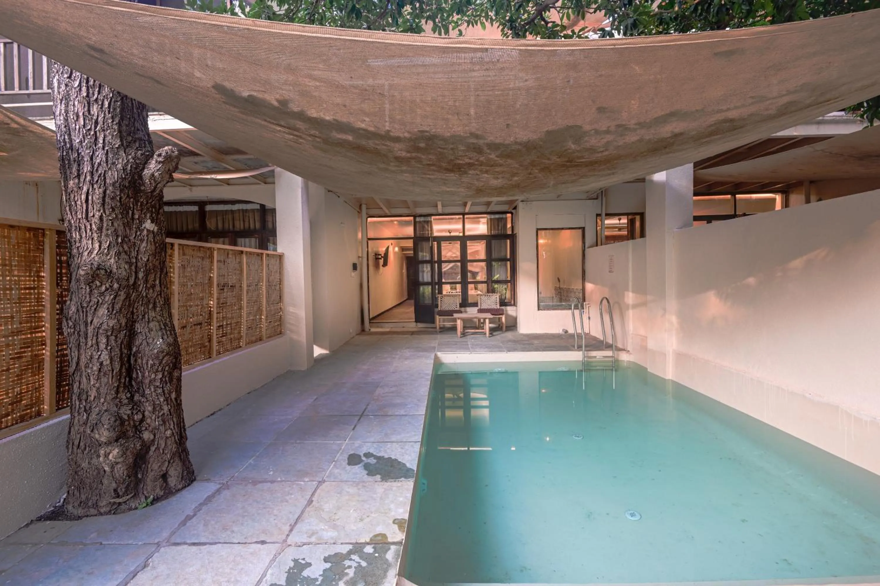 Swimming pool in Avhyay Resort