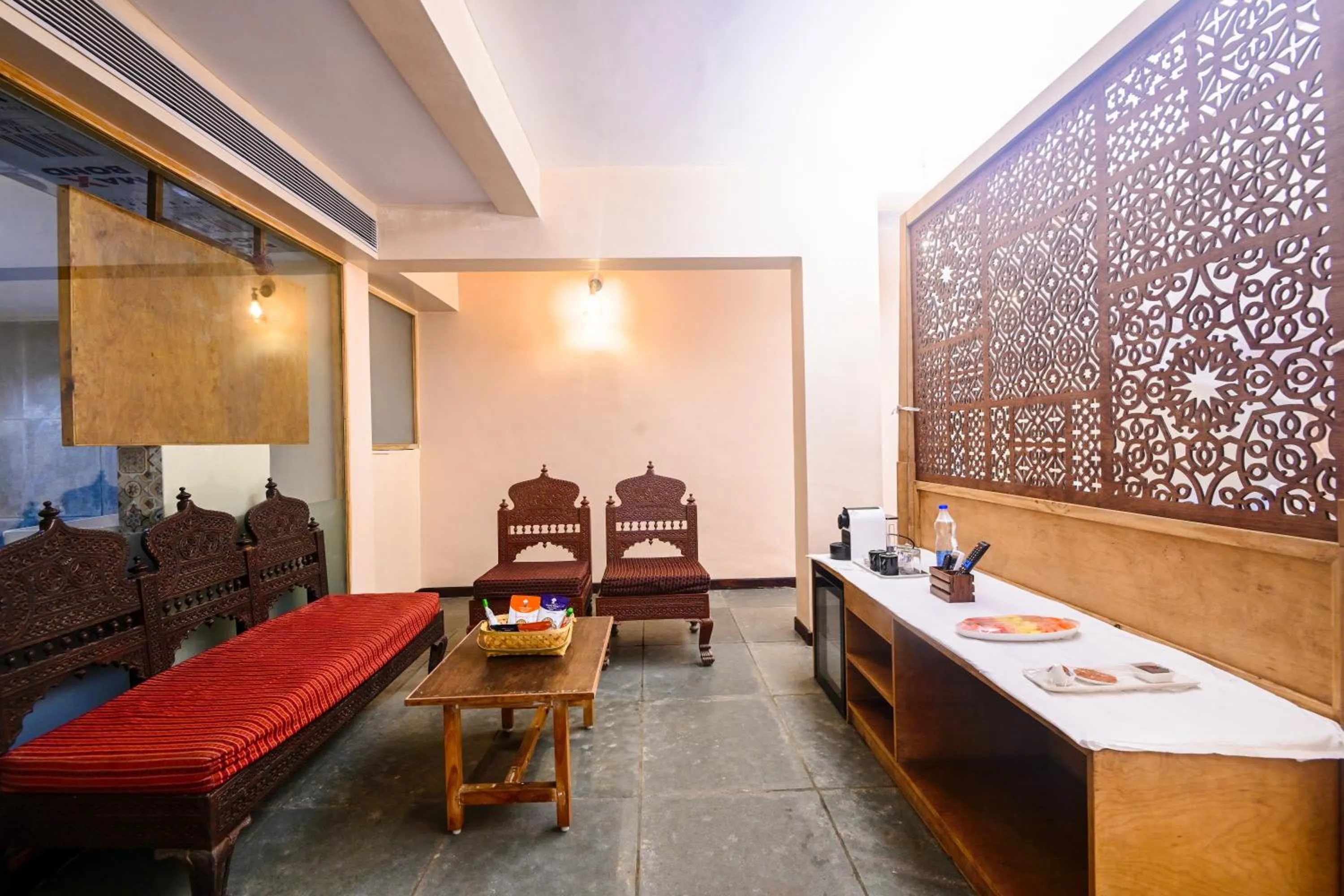 Living room in Avhyay Resort