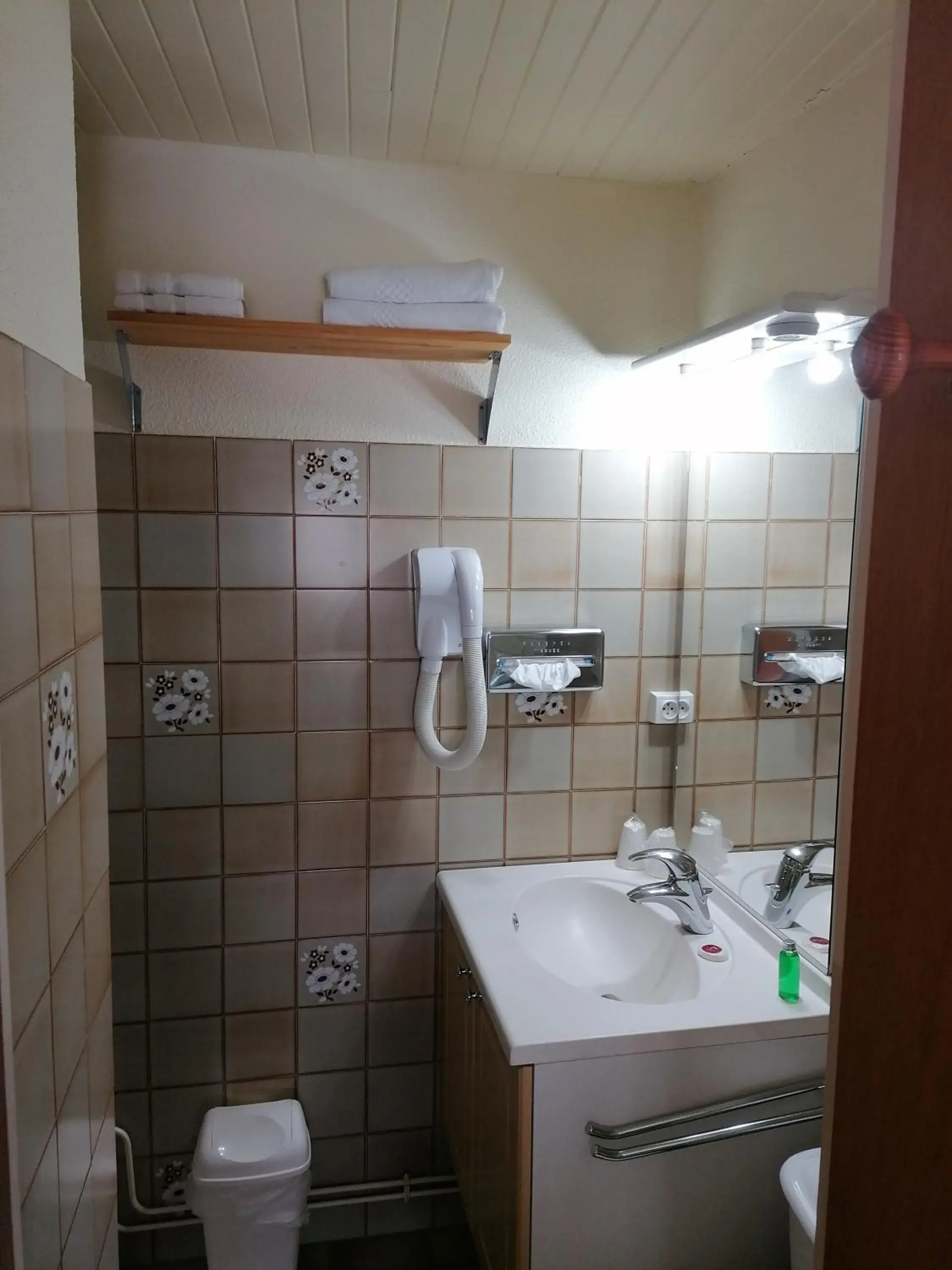 Double Room with Shower in Hôtel Le Lievre Blanc Double Room with Shower in Hôtel Le Lievre Blanc