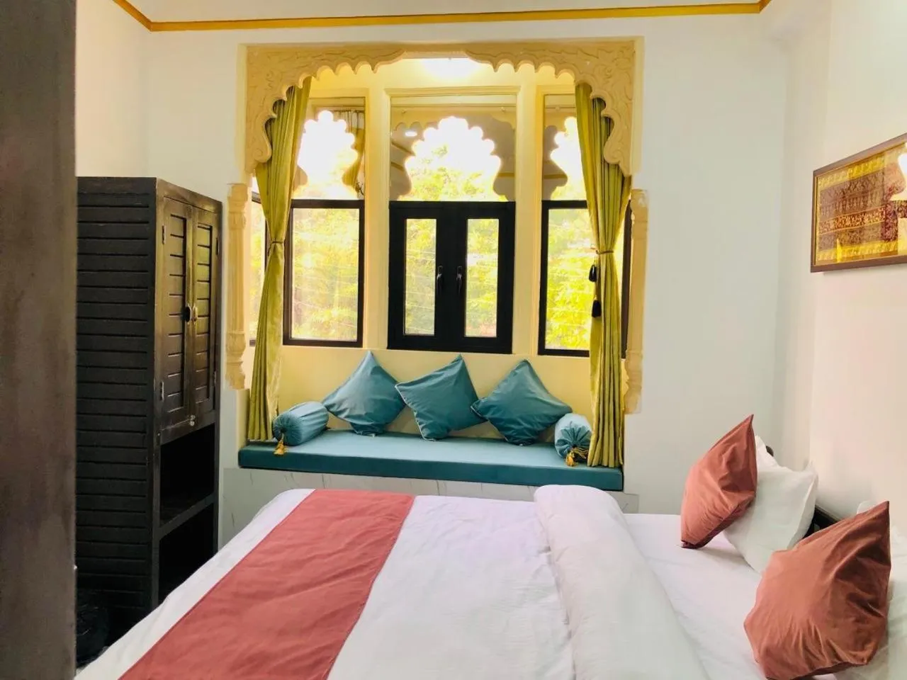 Bedroom in Hotel Indergarh Heritage