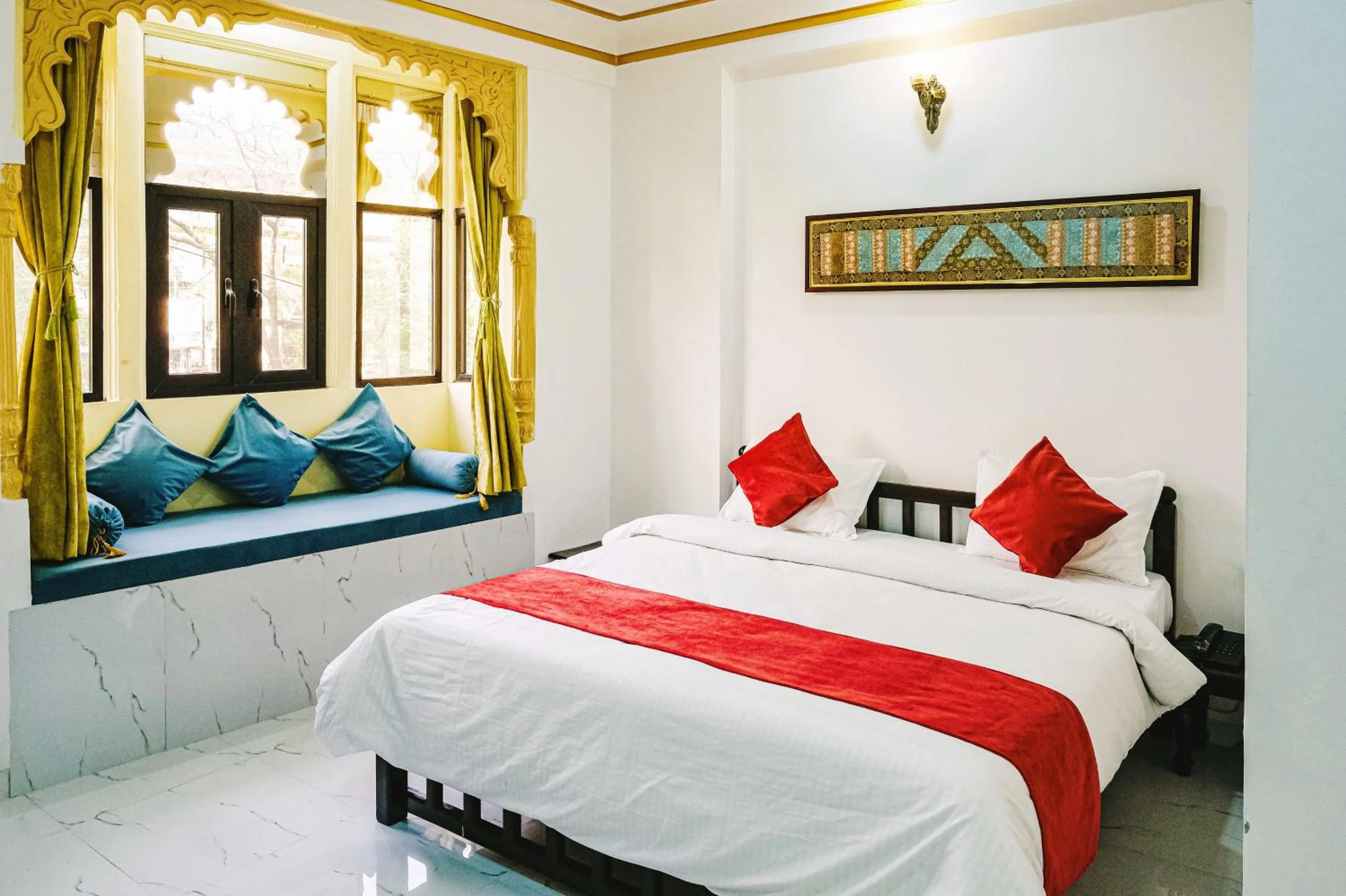 Bedroom in Hotel Indergarh Heritage