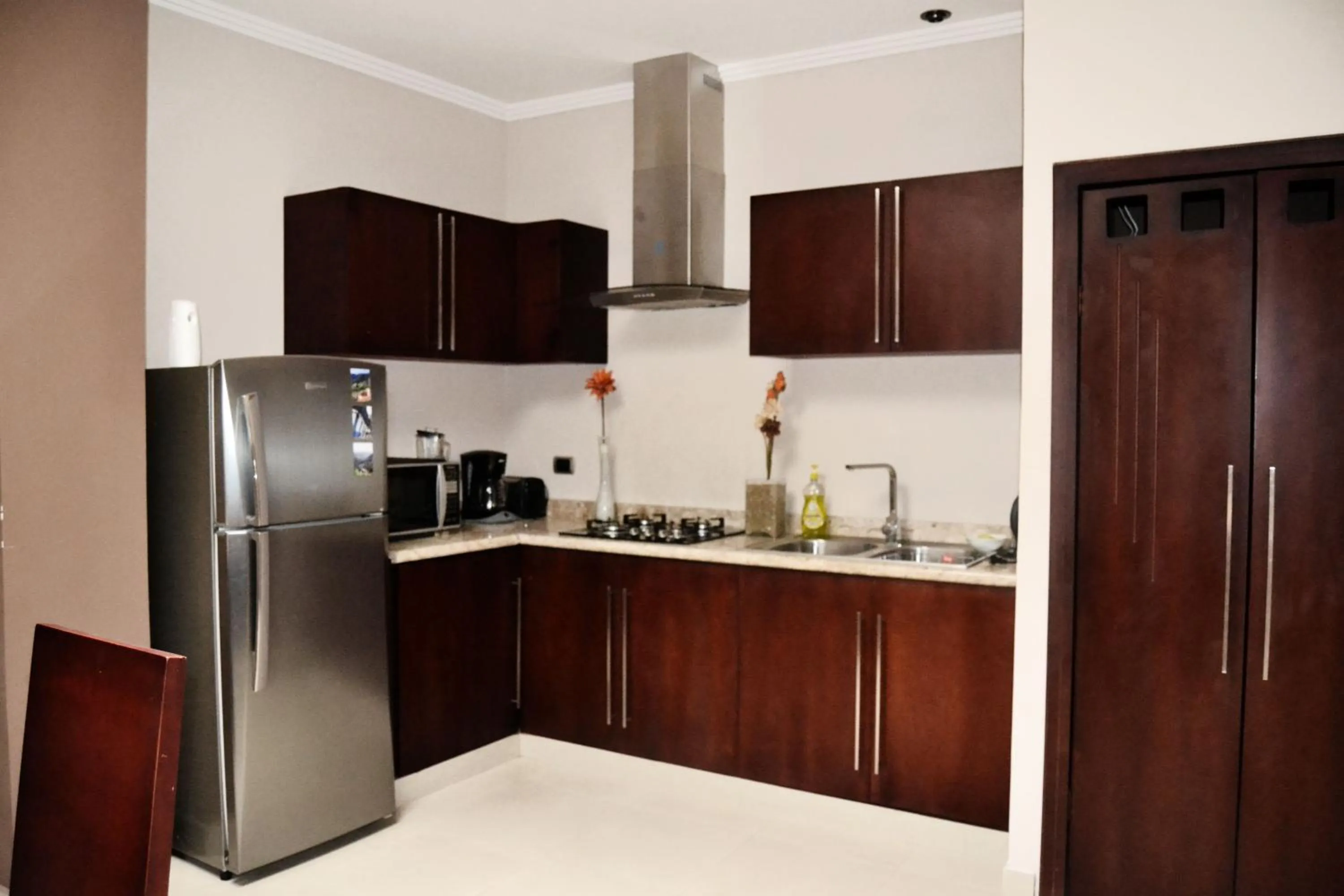 Kitchen or kitchenette in Hotel Terra Sur Cuenca