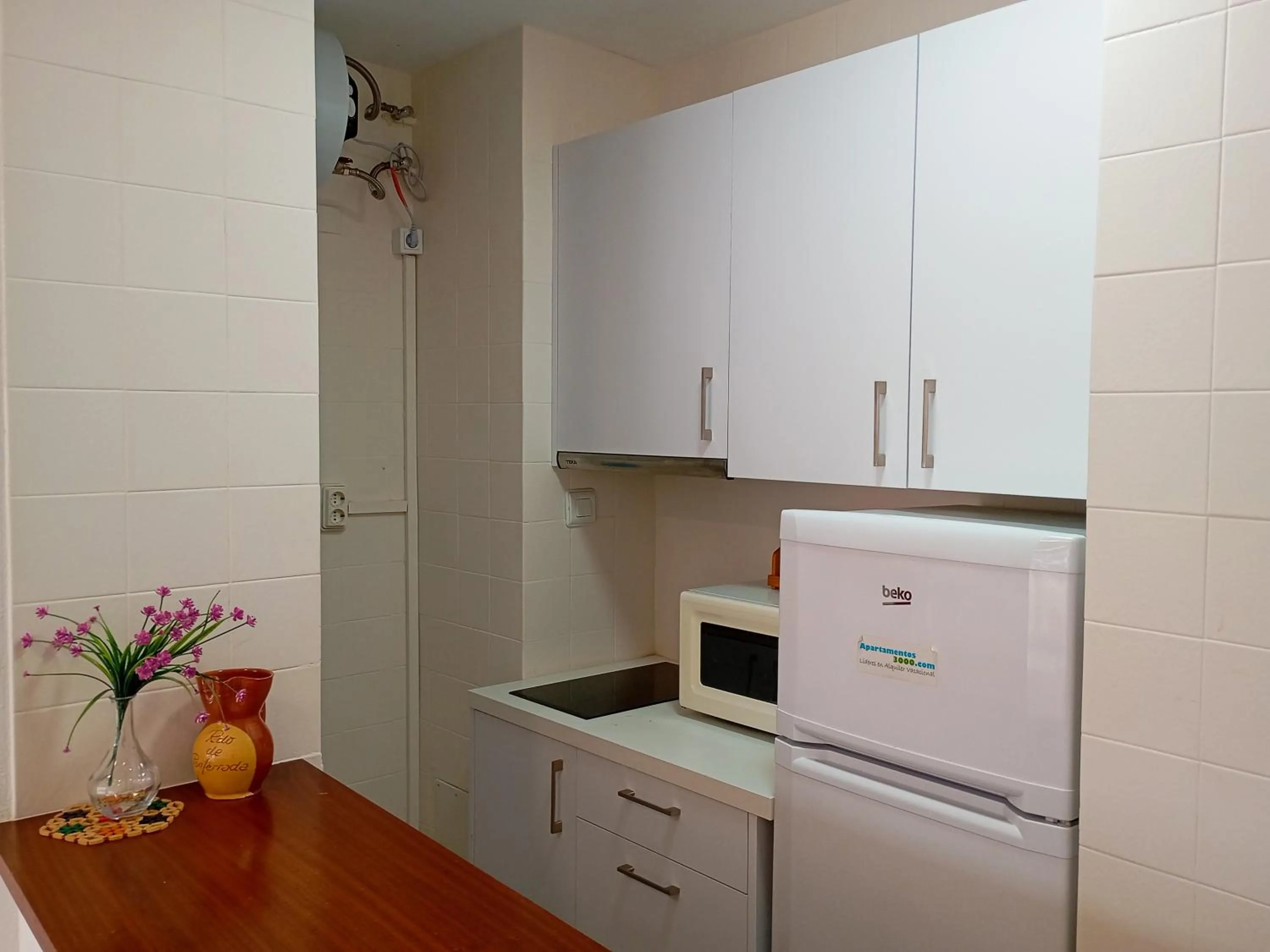 Kitchen or kitchenette in Apartamentos Voramar Peñíscola 3000