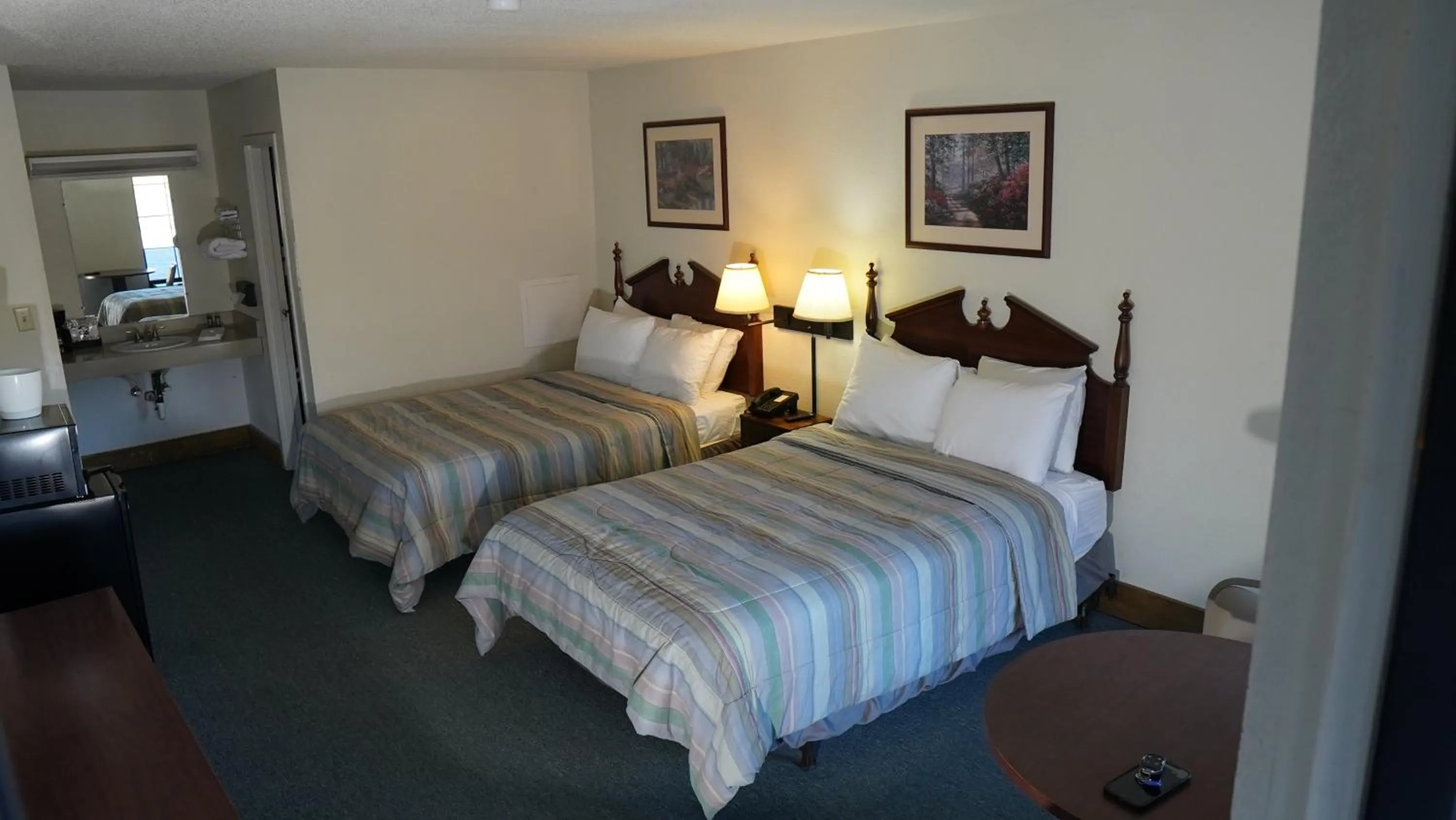 Bed in Skyline Lodge