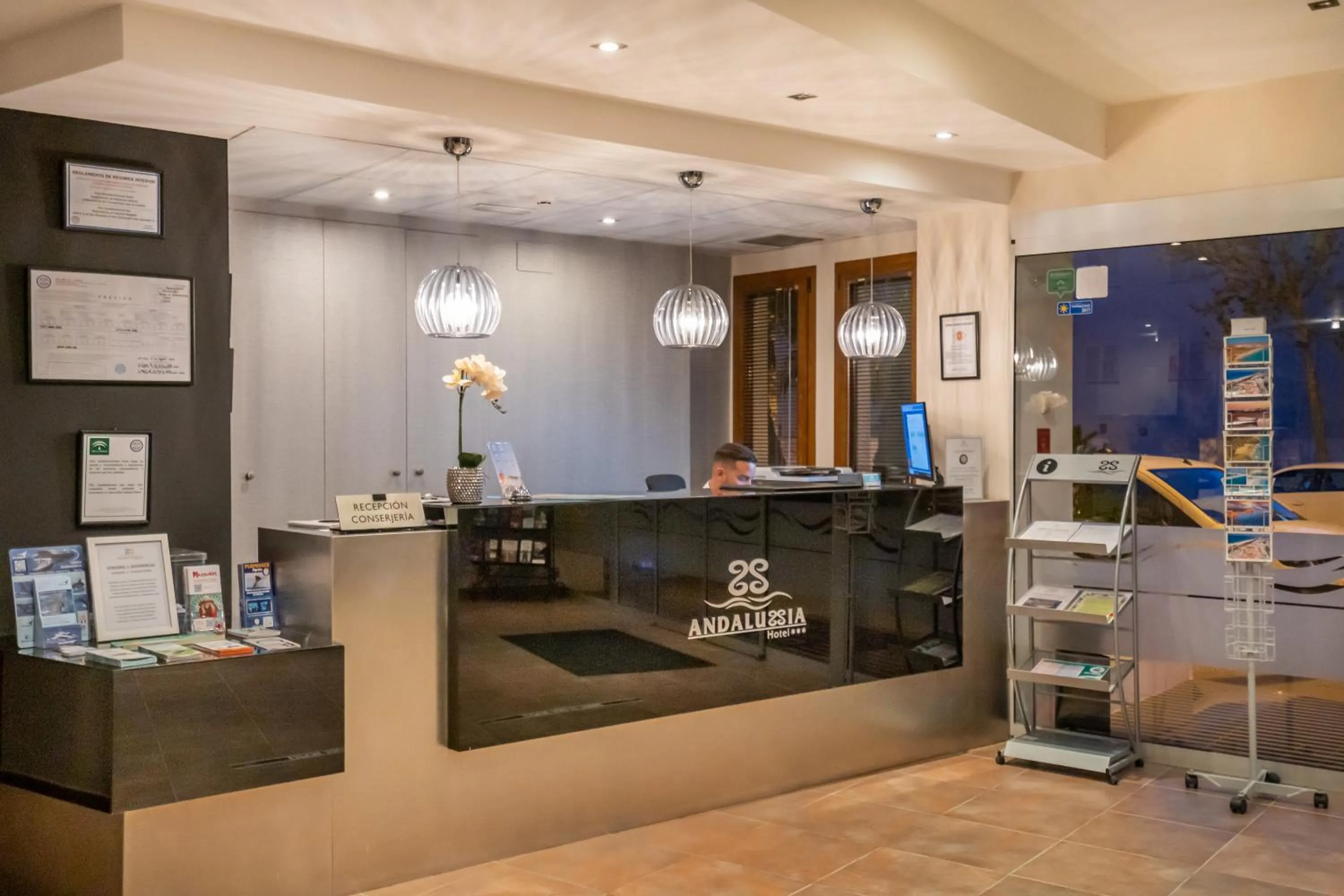 Lobby or reception in Hotel Andalussia