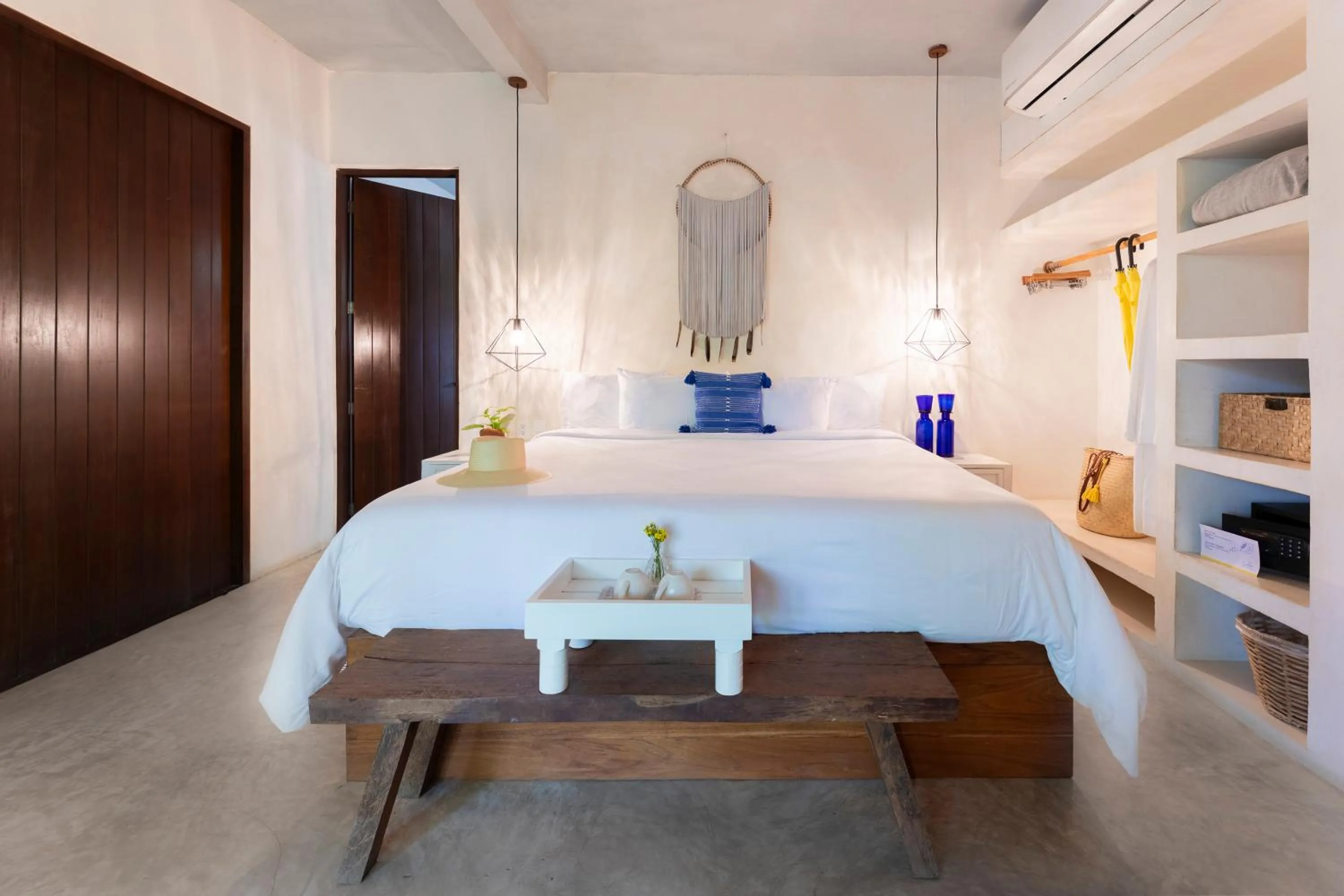 Bed in Lula Tulum, a Small Luxury Hotel
