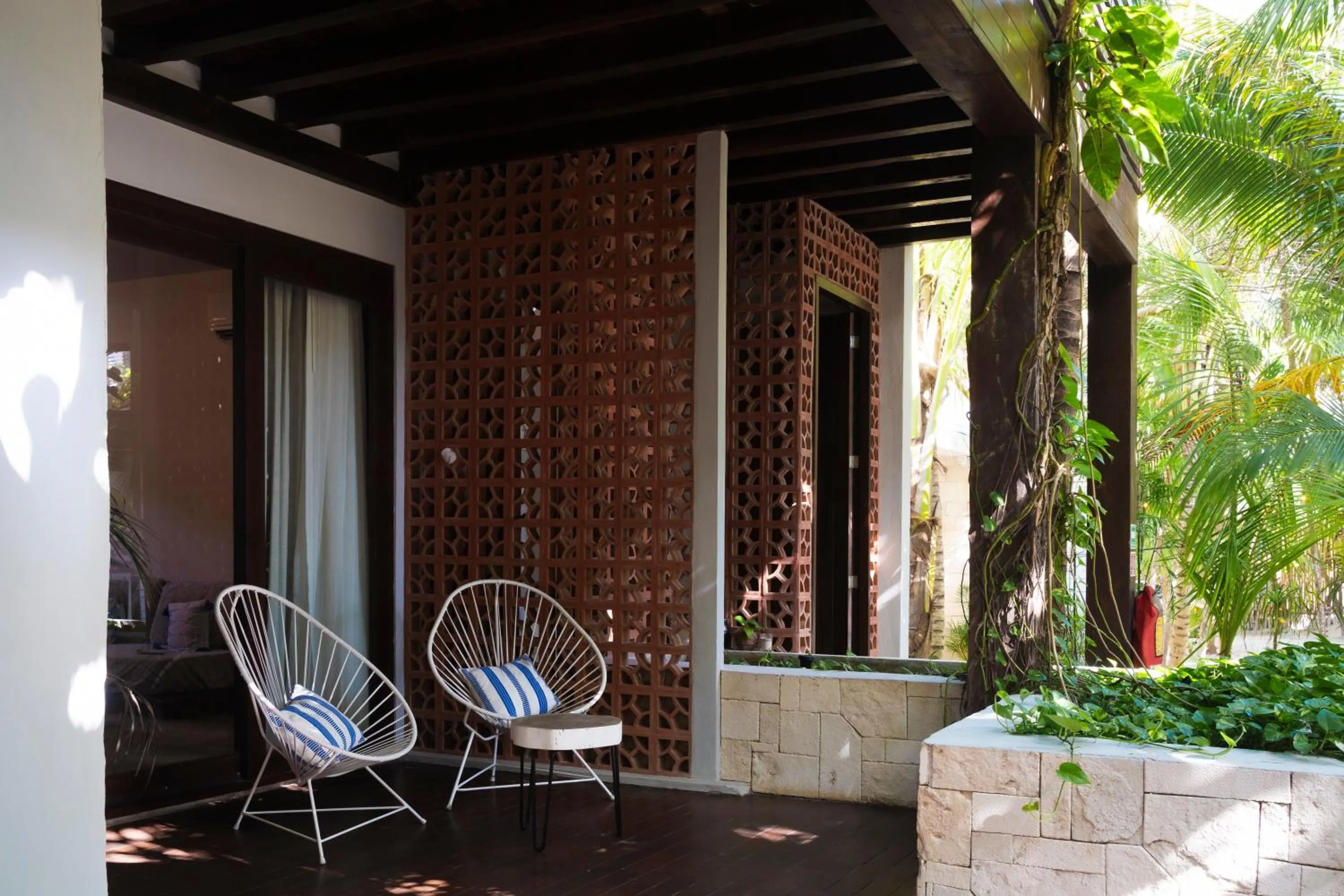 Patio in Lula Tulum, a Small Luxury Hotel