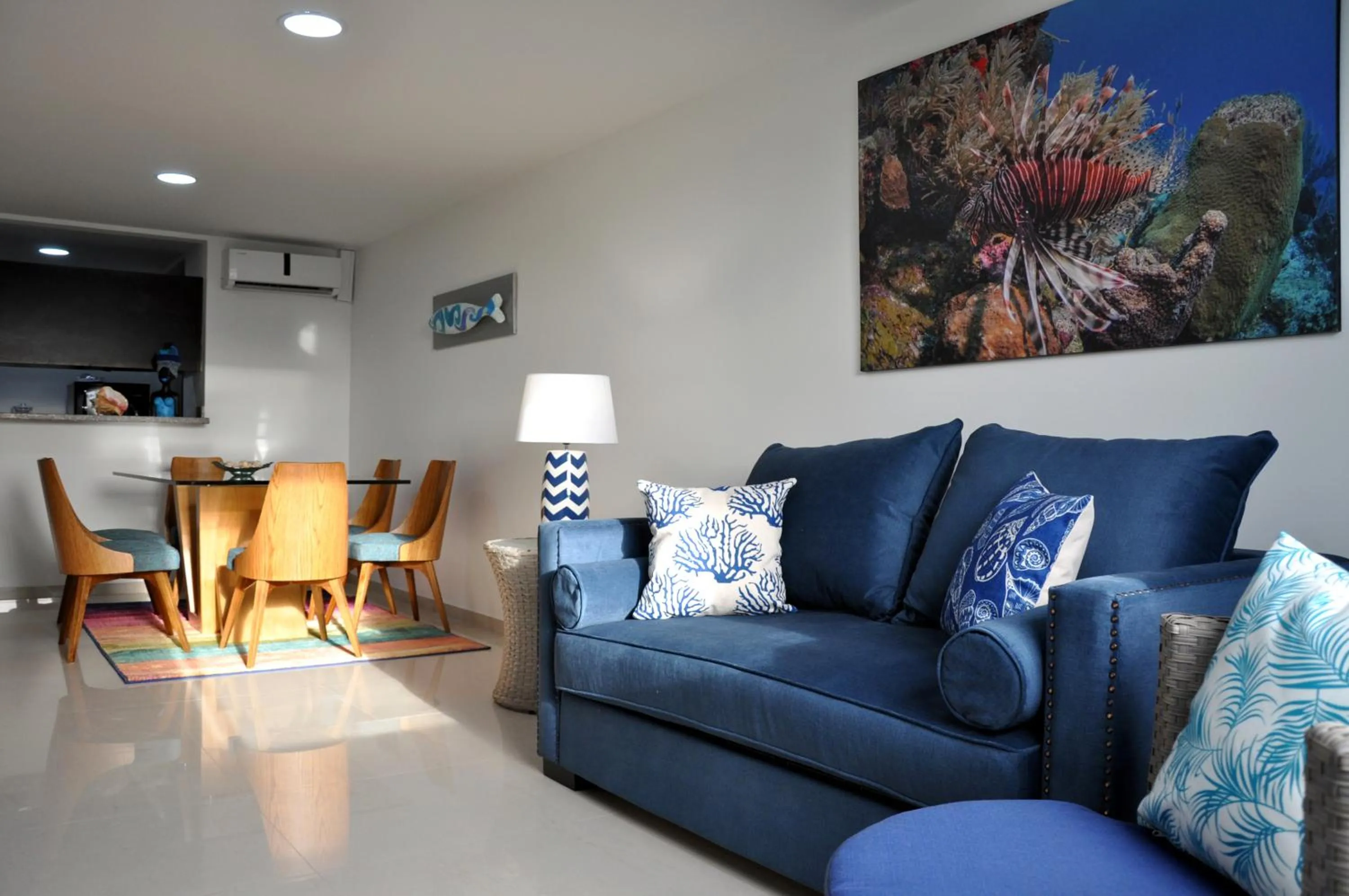 Living room in White Coral ApartaSuites