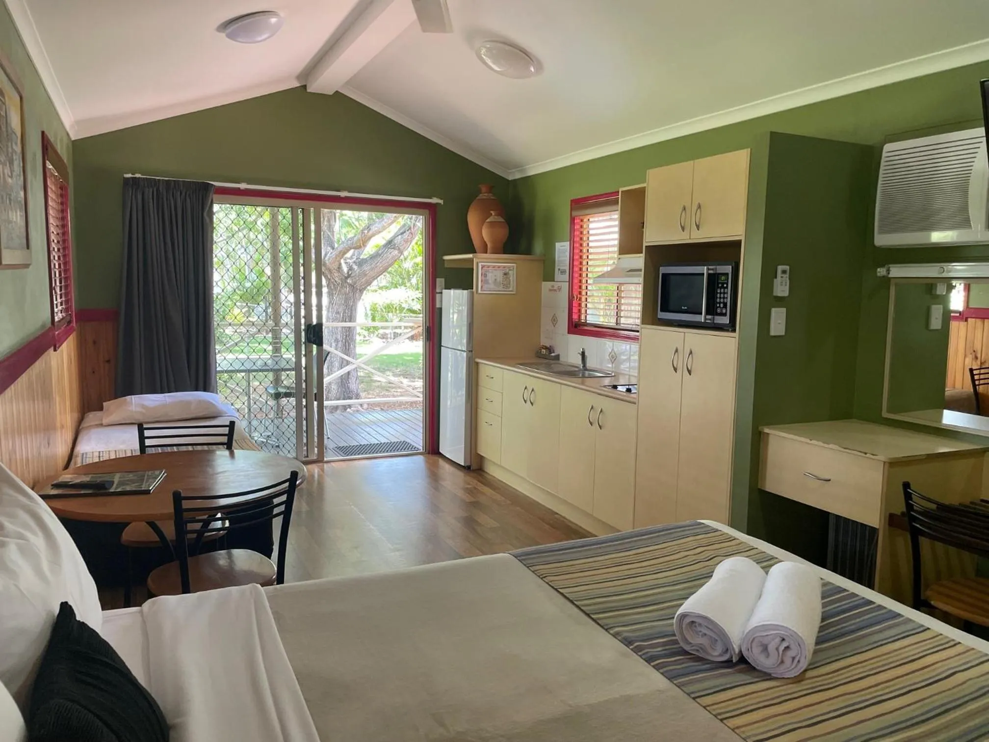 Bed in Aussie Outback Oasis Holiday Park