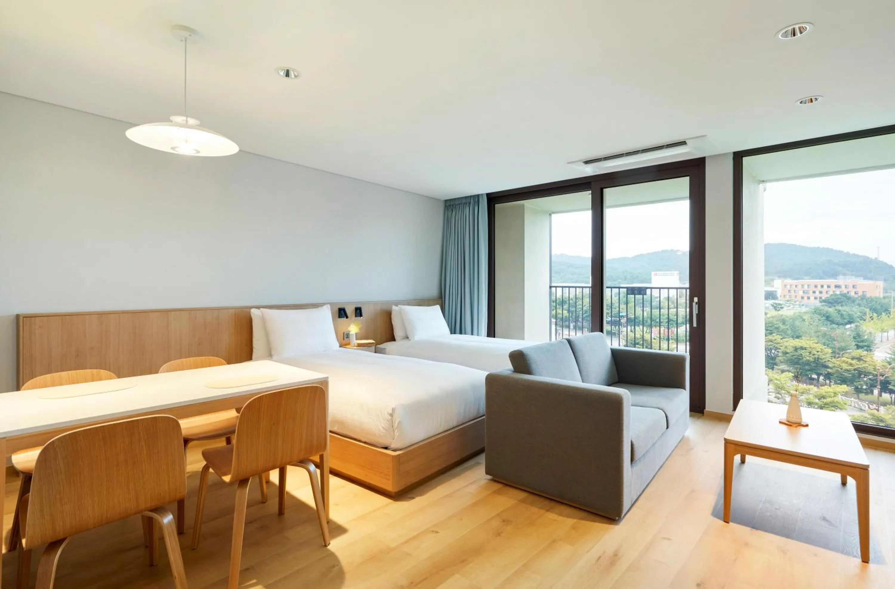 Bed in Lotte Buyeo Resort