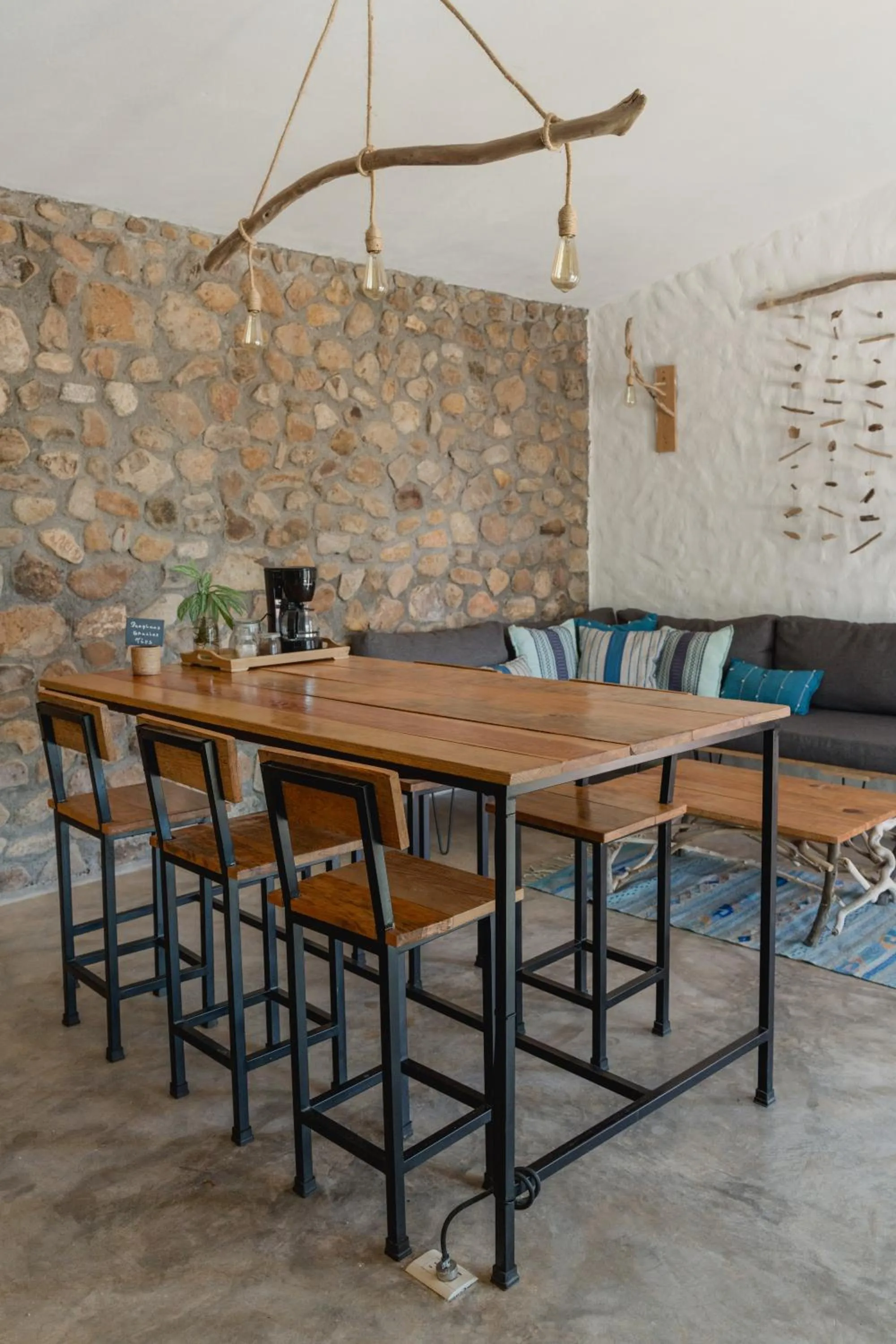 Living room in Toninas México Bungalow