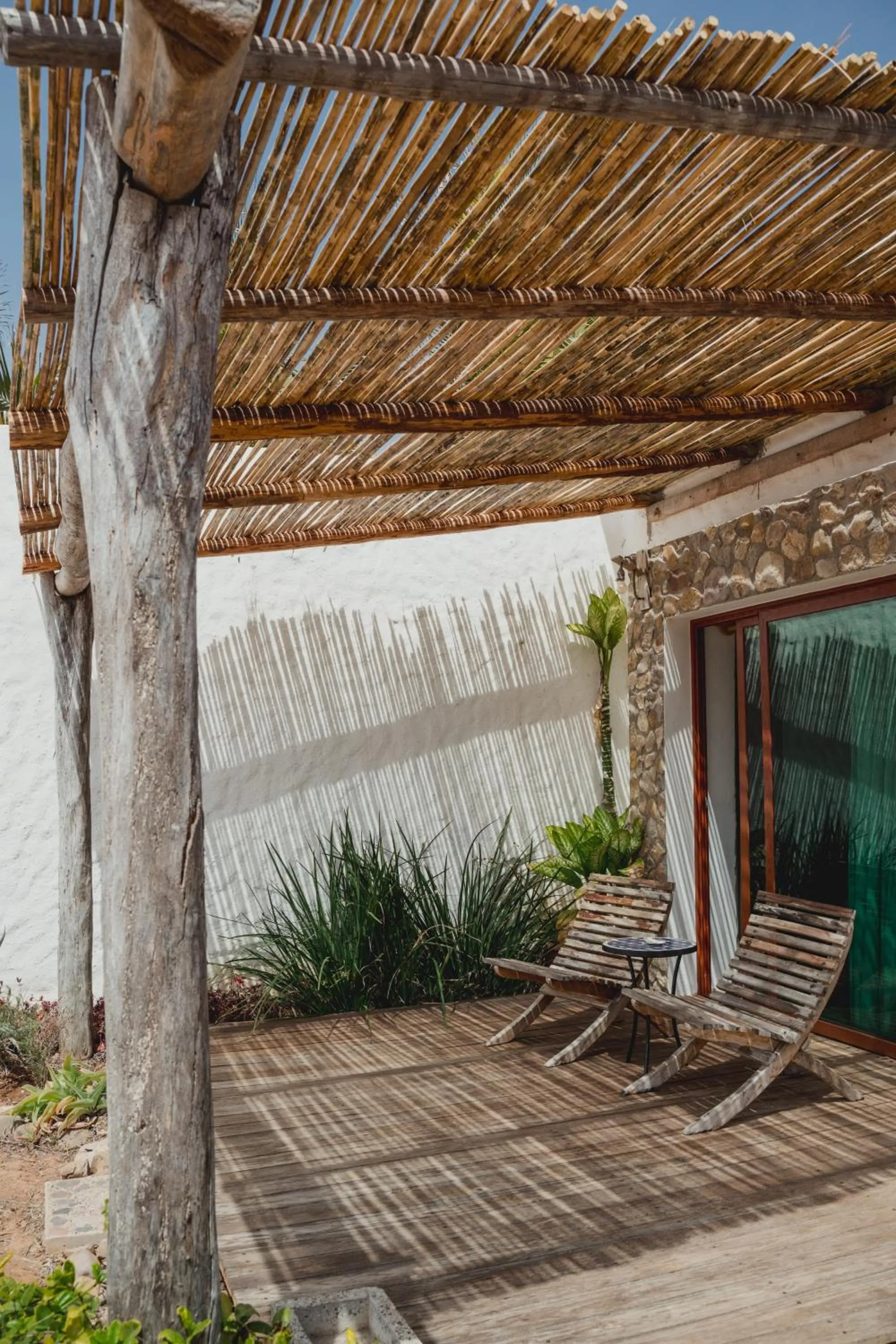 Patio in Toninas México Bungalow