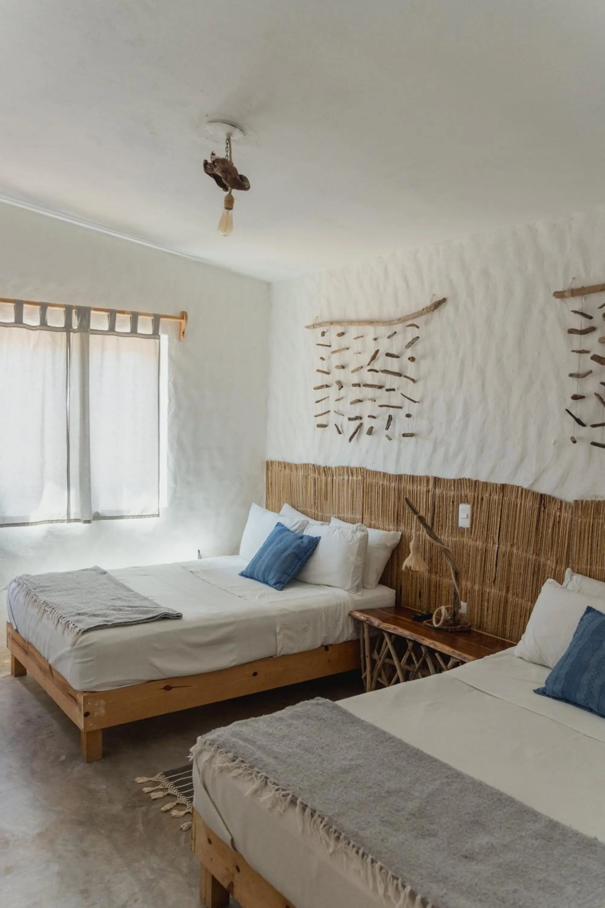 Bed in Toninas México Bungalow