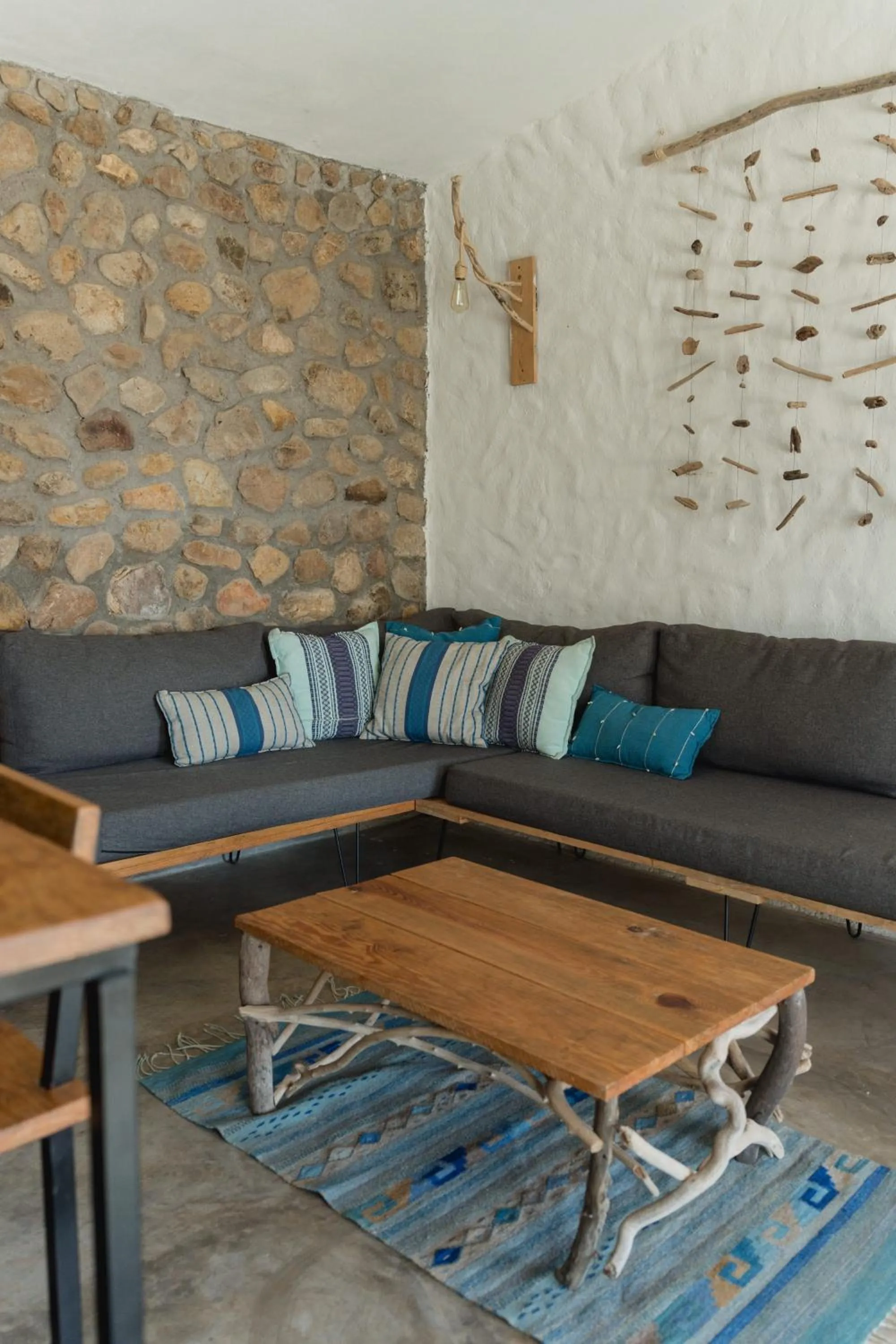 Living room in Toninas México Bungalow