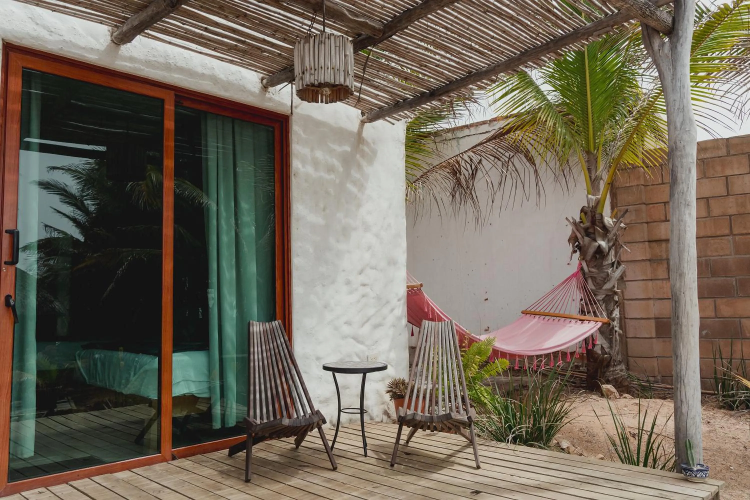 Patio in Toninas México Bungalow