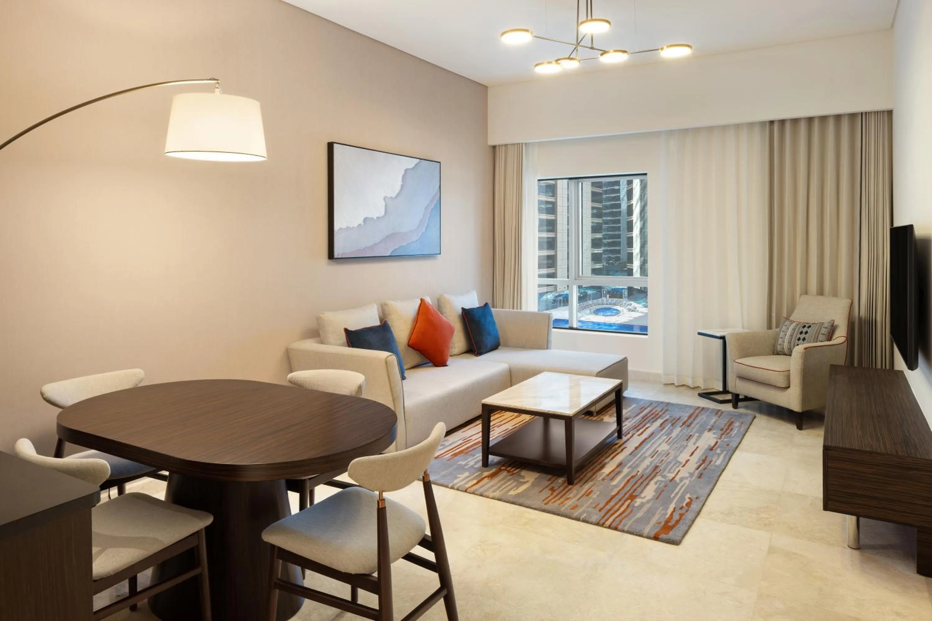 Living room in Vintage Grand Hotel Dubai