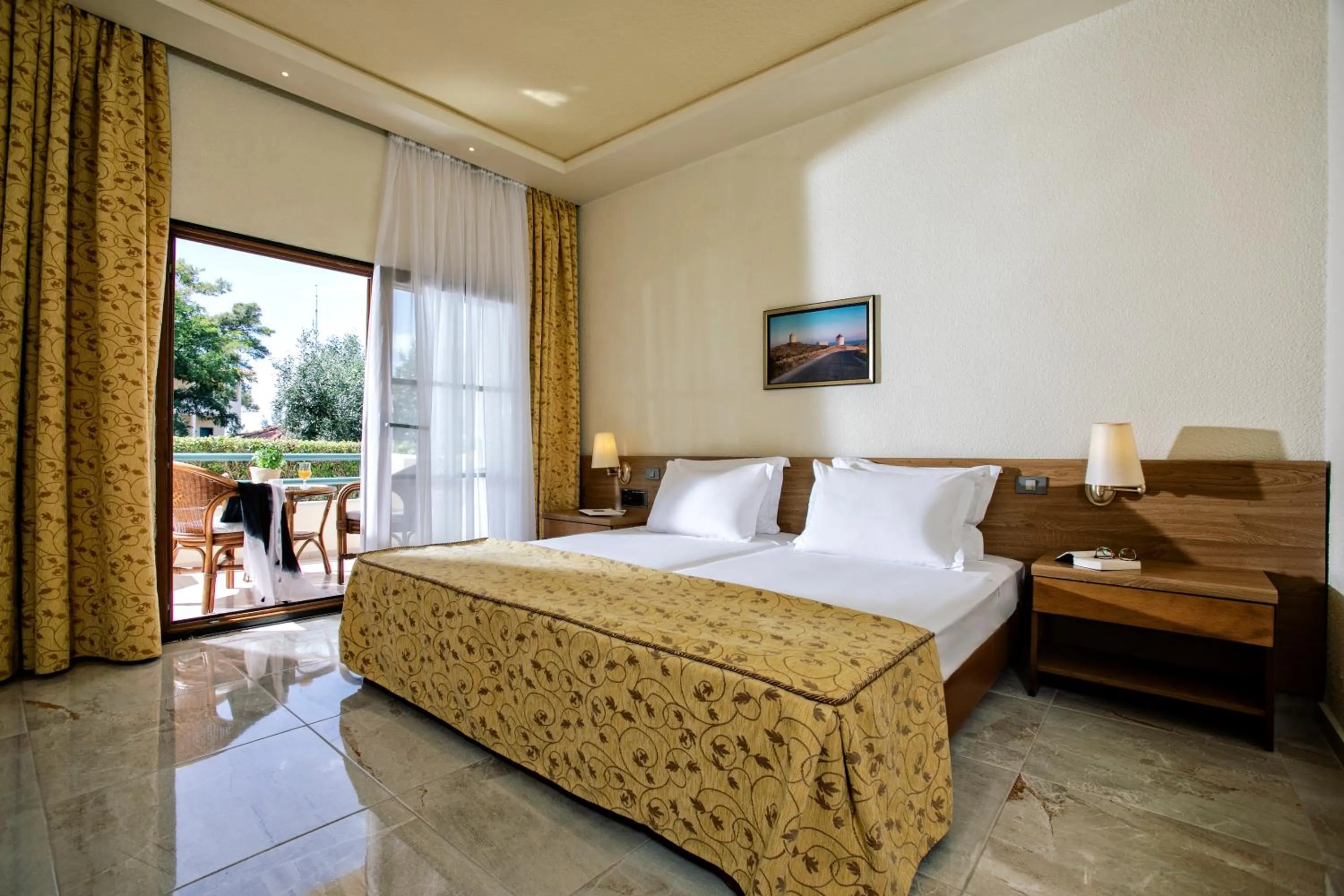 Bed in Possidi Holidays Resort & Suite Hotel