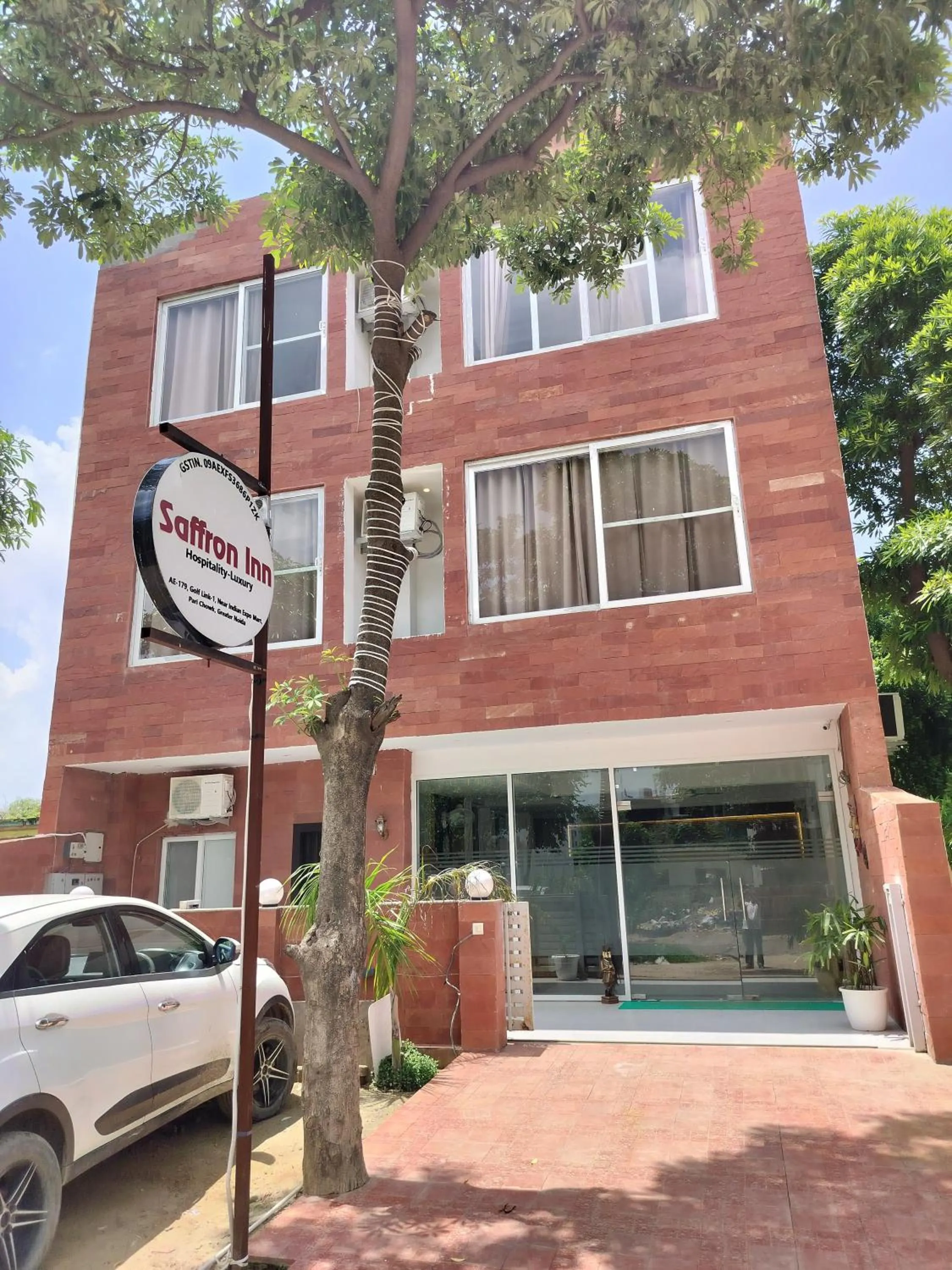 Facade/entrance in Saffron Inn - Expo India Mart