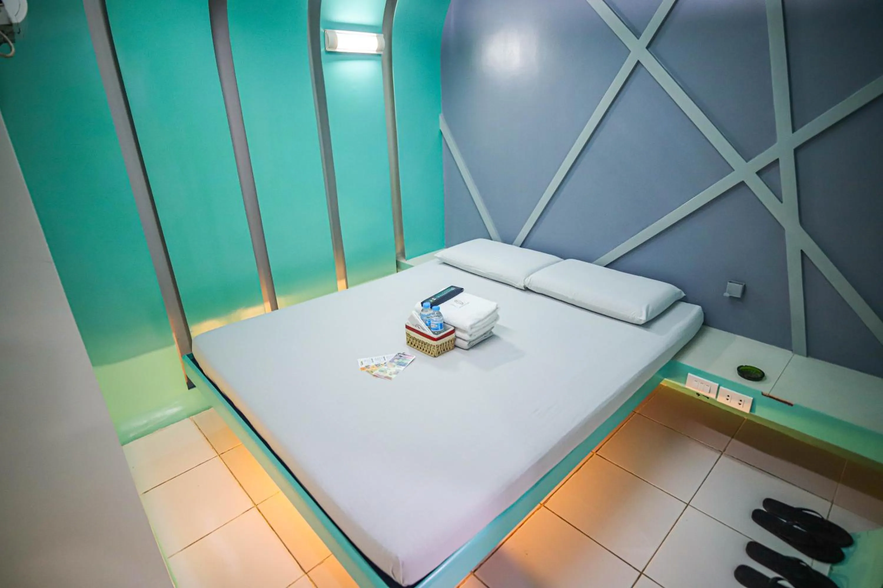 Bed in Astrotel Monumento