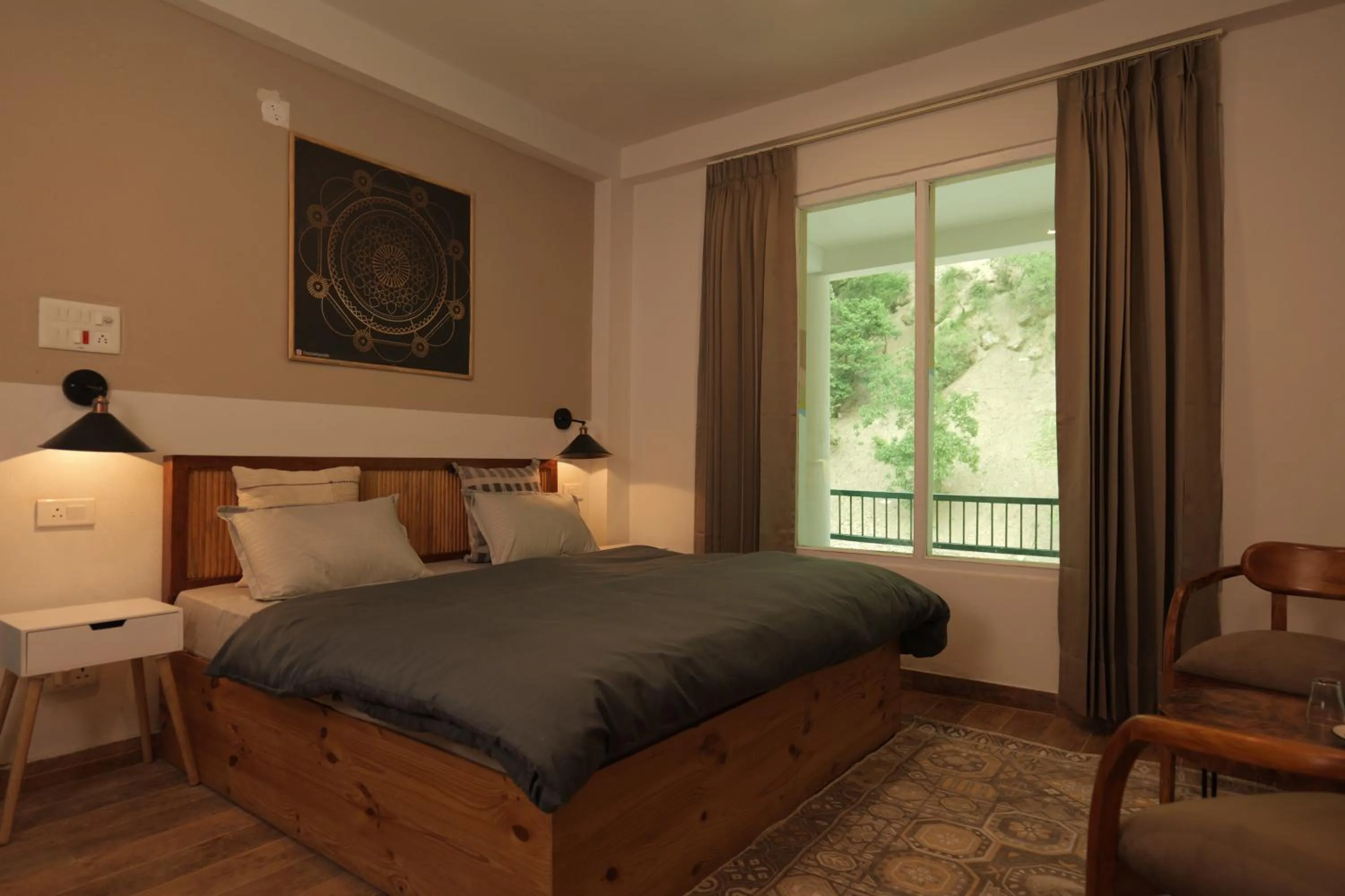 Bed in The Trippy Tribe Riverside Hostel Kasol