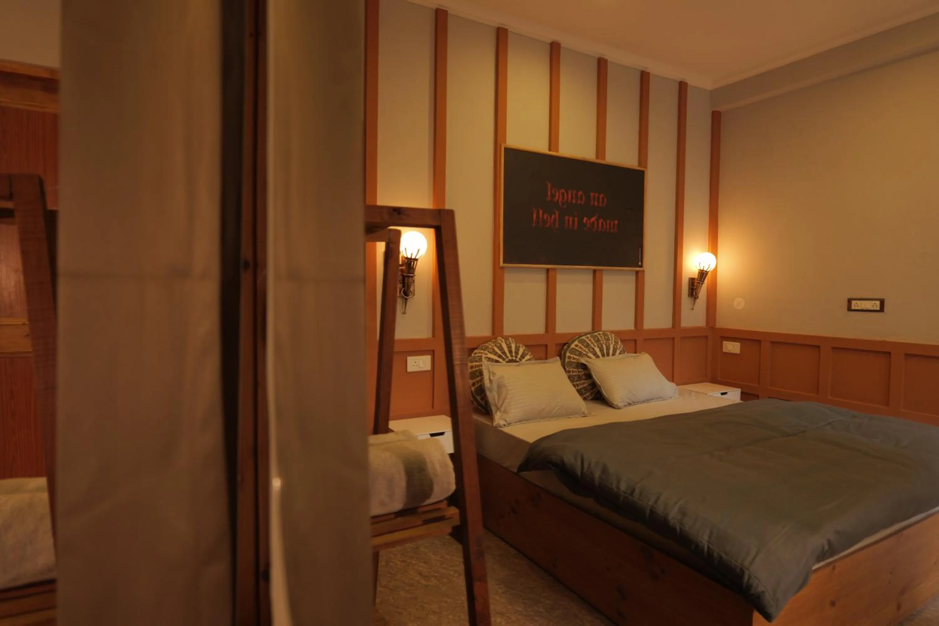 Bed in The Trippy Tribe Riverside Hostel Kasol