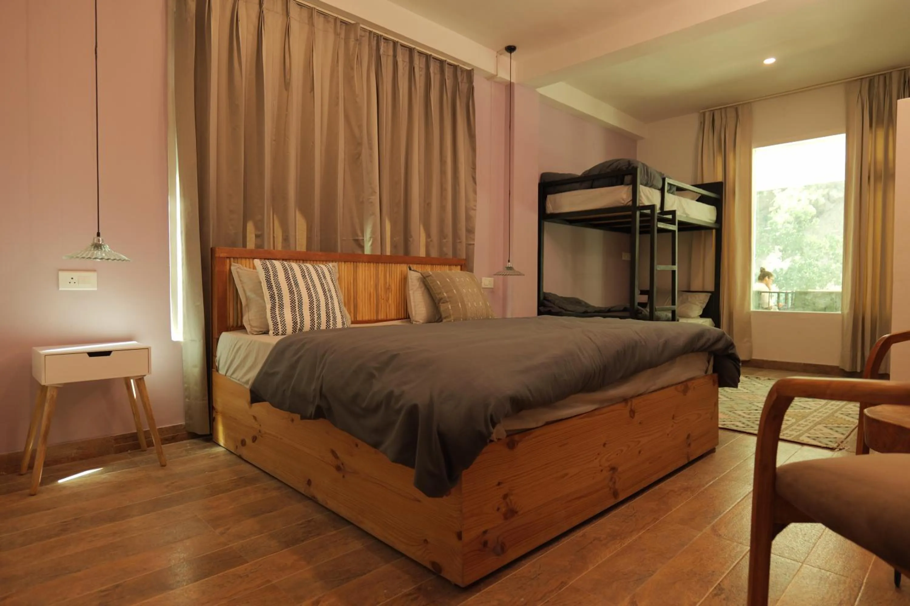 Bed in The Trippy Tribe Riverside Hostel Kasol