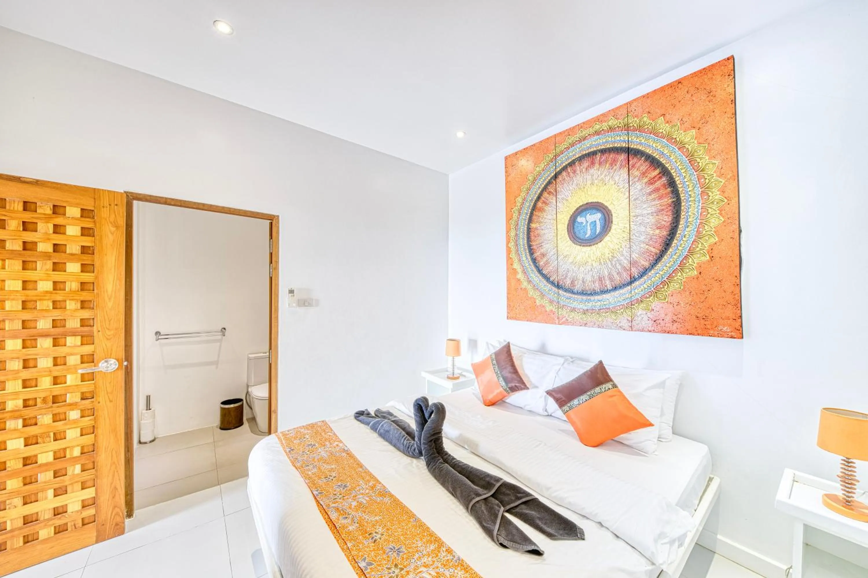 Bedroom, Bed in Villa Jaliza - Chaweng Noi