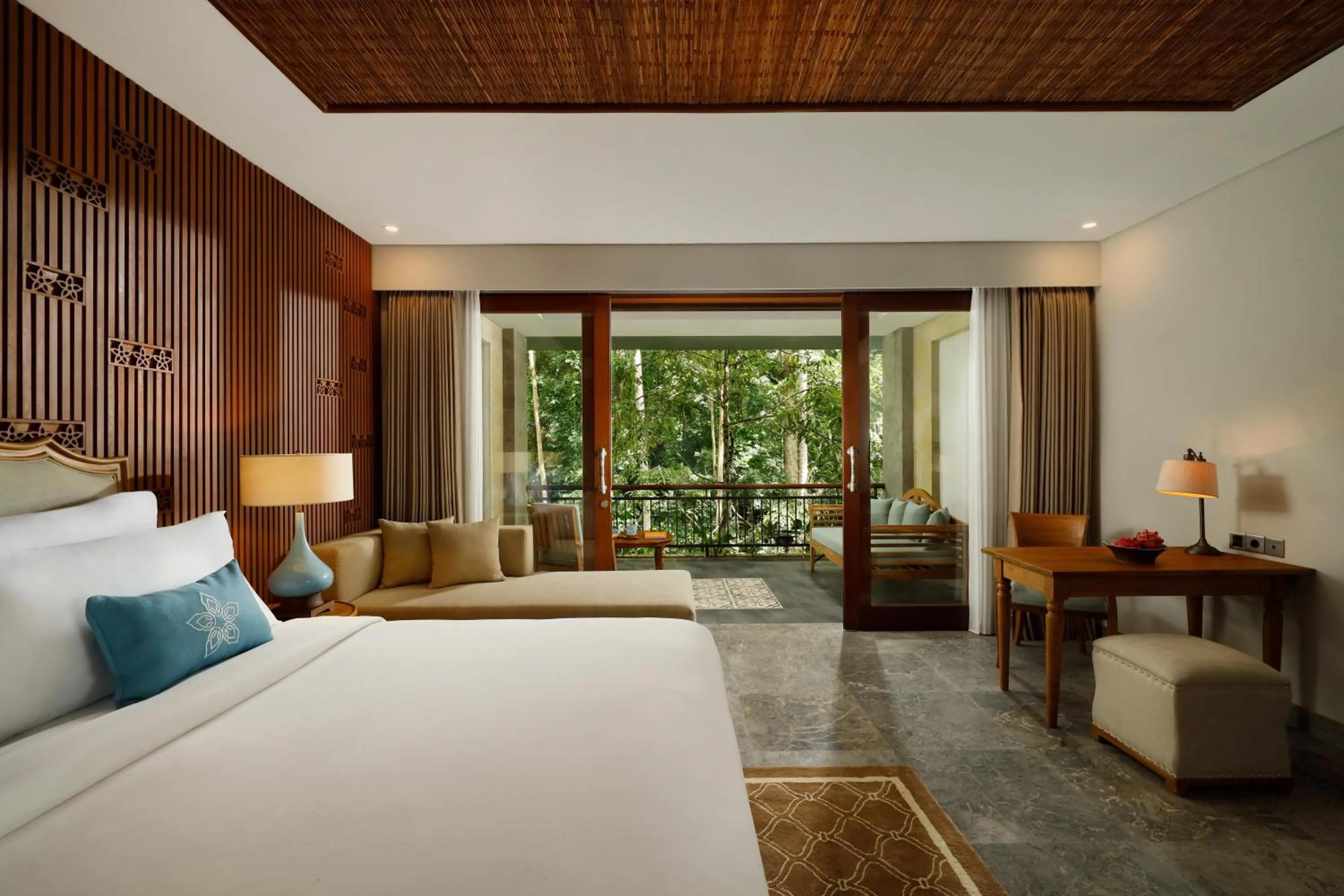 Bed in Abisena Wellness & Resort Ubud-Adult Only