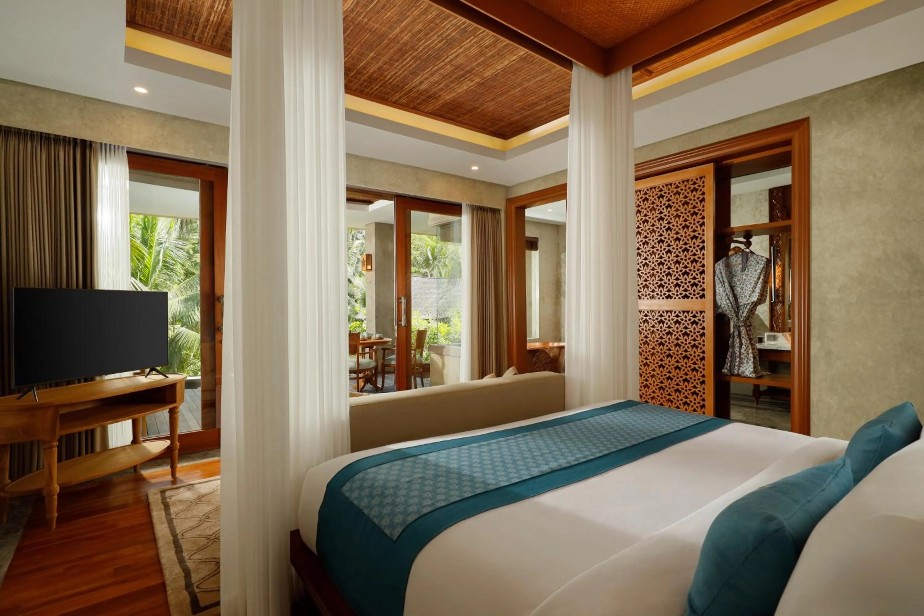 Bed in Abisena Wellness & Resort Ubud-Adult Only
