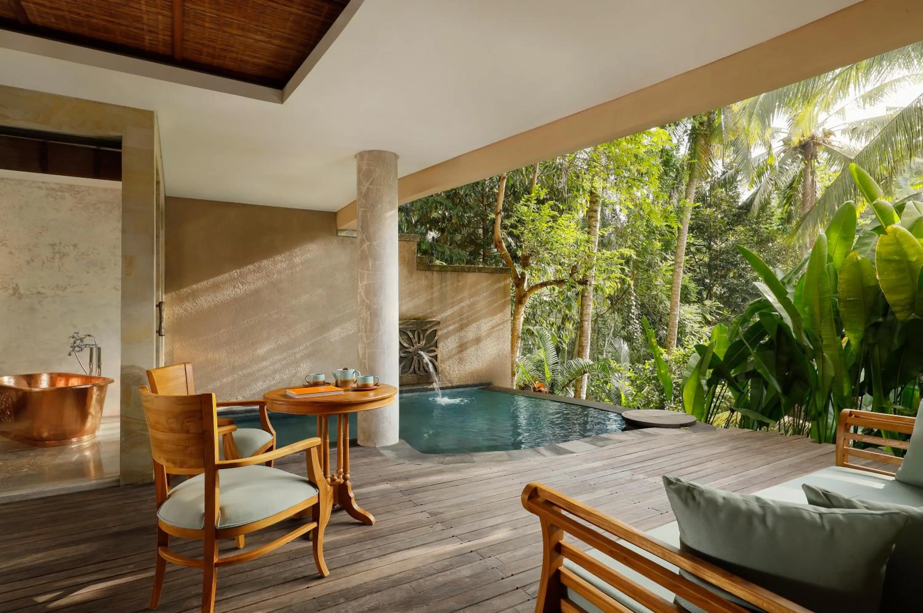 Patio in Abisena Wellness & Resort Ubud-Adult Only