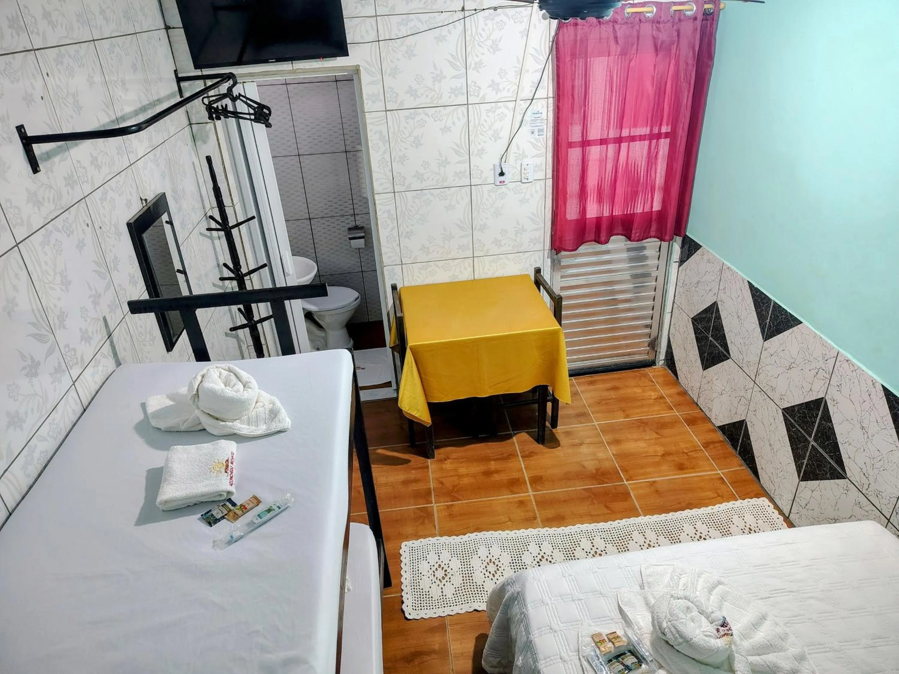 Bed in Pousada Aconchego Recanto Do Mar