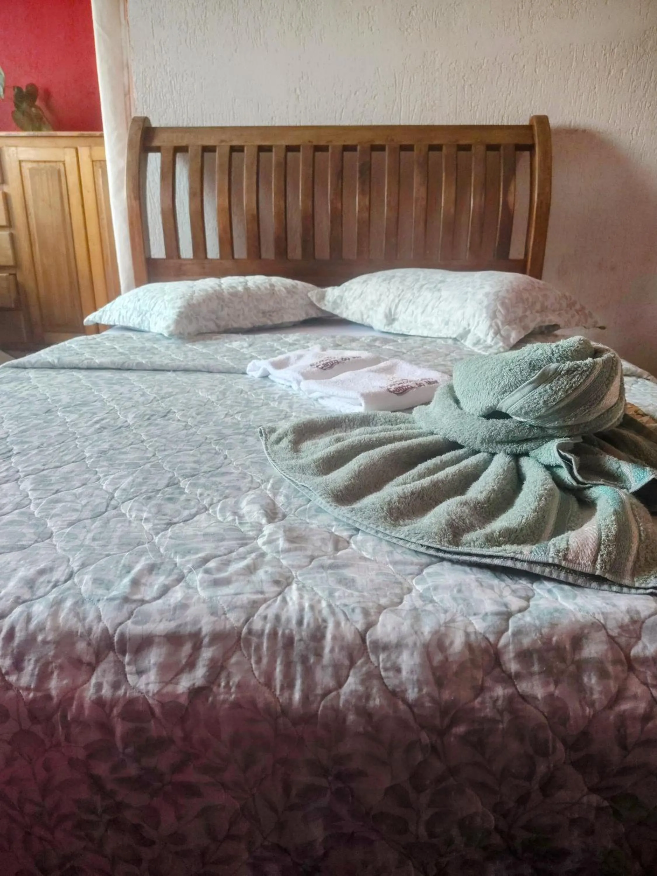 Bed in Pousada Aconchego Recanto Do Mar