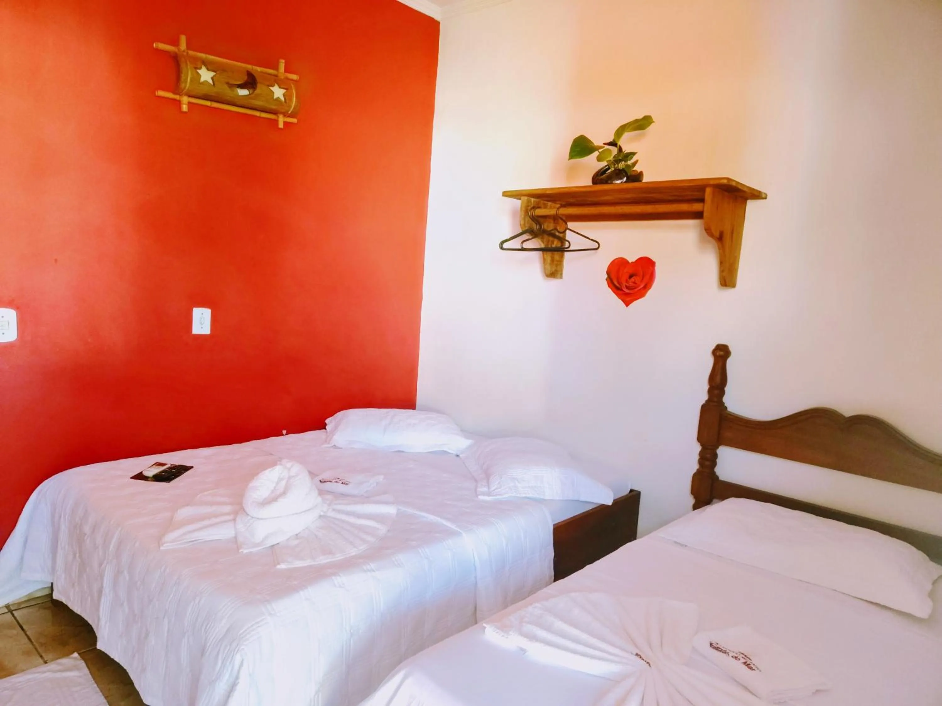 Bed in Pousada Aconchego Recanto Do Mar