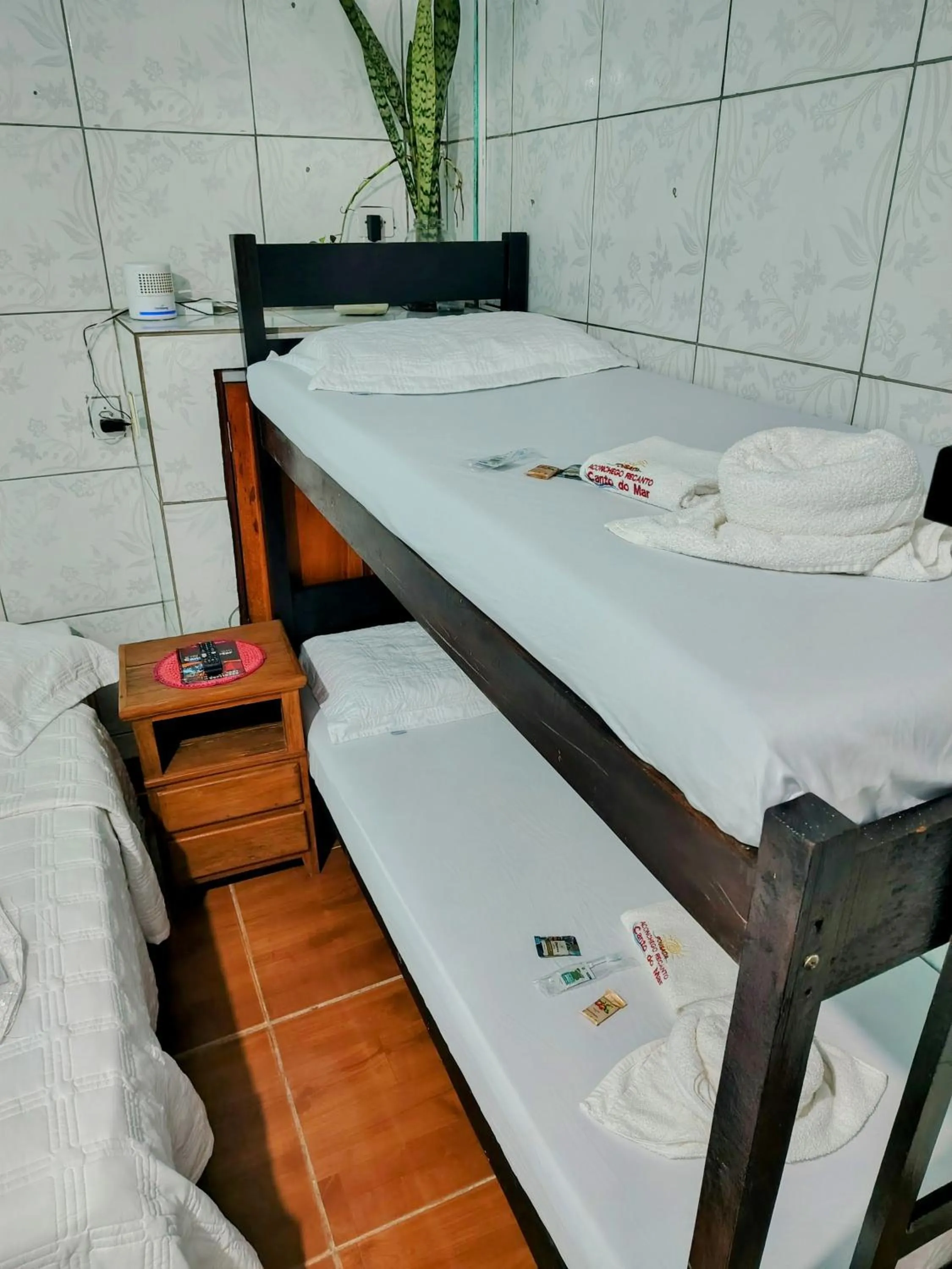 Bed in Pousada Aconchego Recanto Do Mar