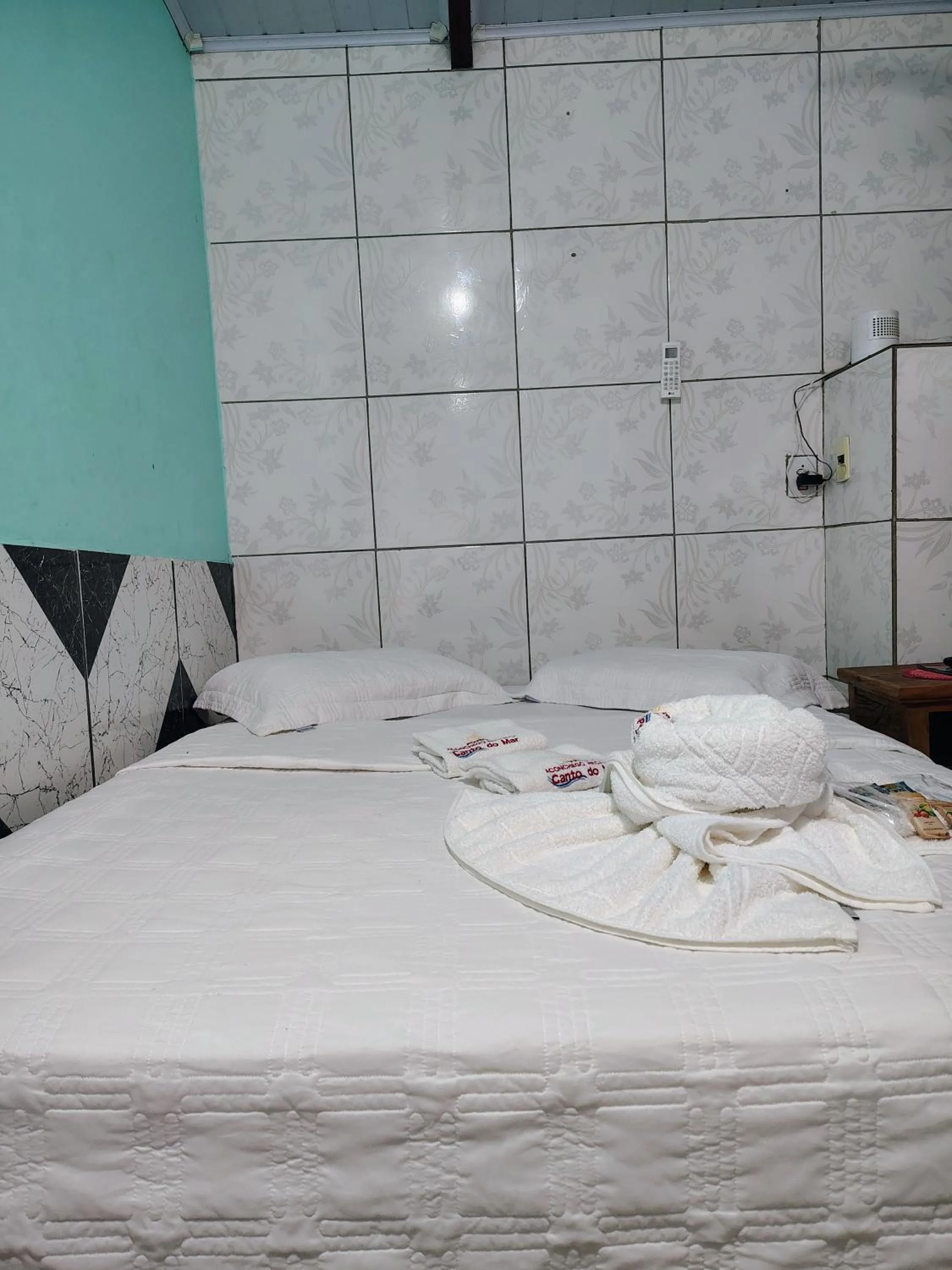 Bed in Pousada Aconchego Recanto Do Mar